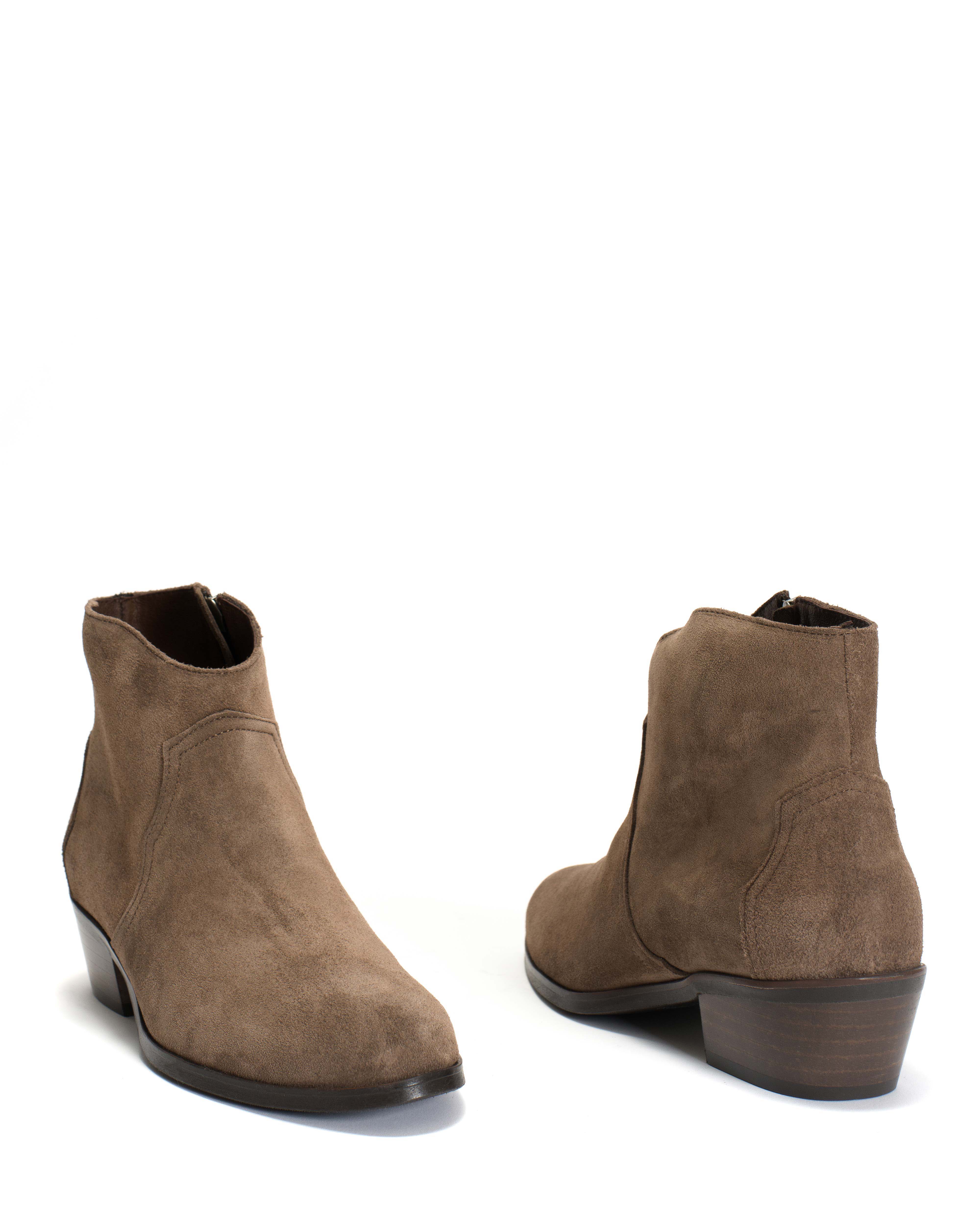 Fiona 35 Calf suede Dark taupe