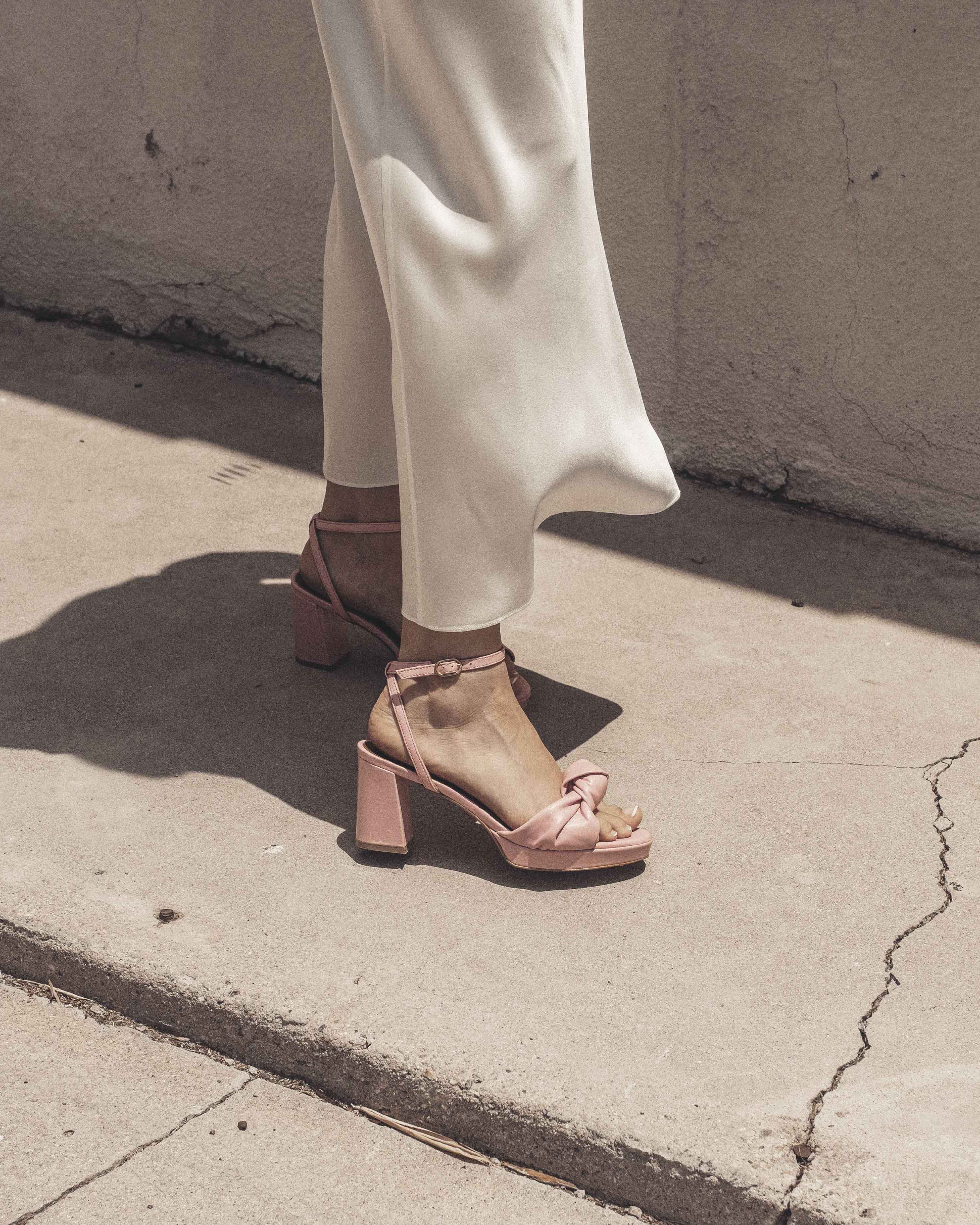 Aliza 85 platform Shiny lamb Gum candy