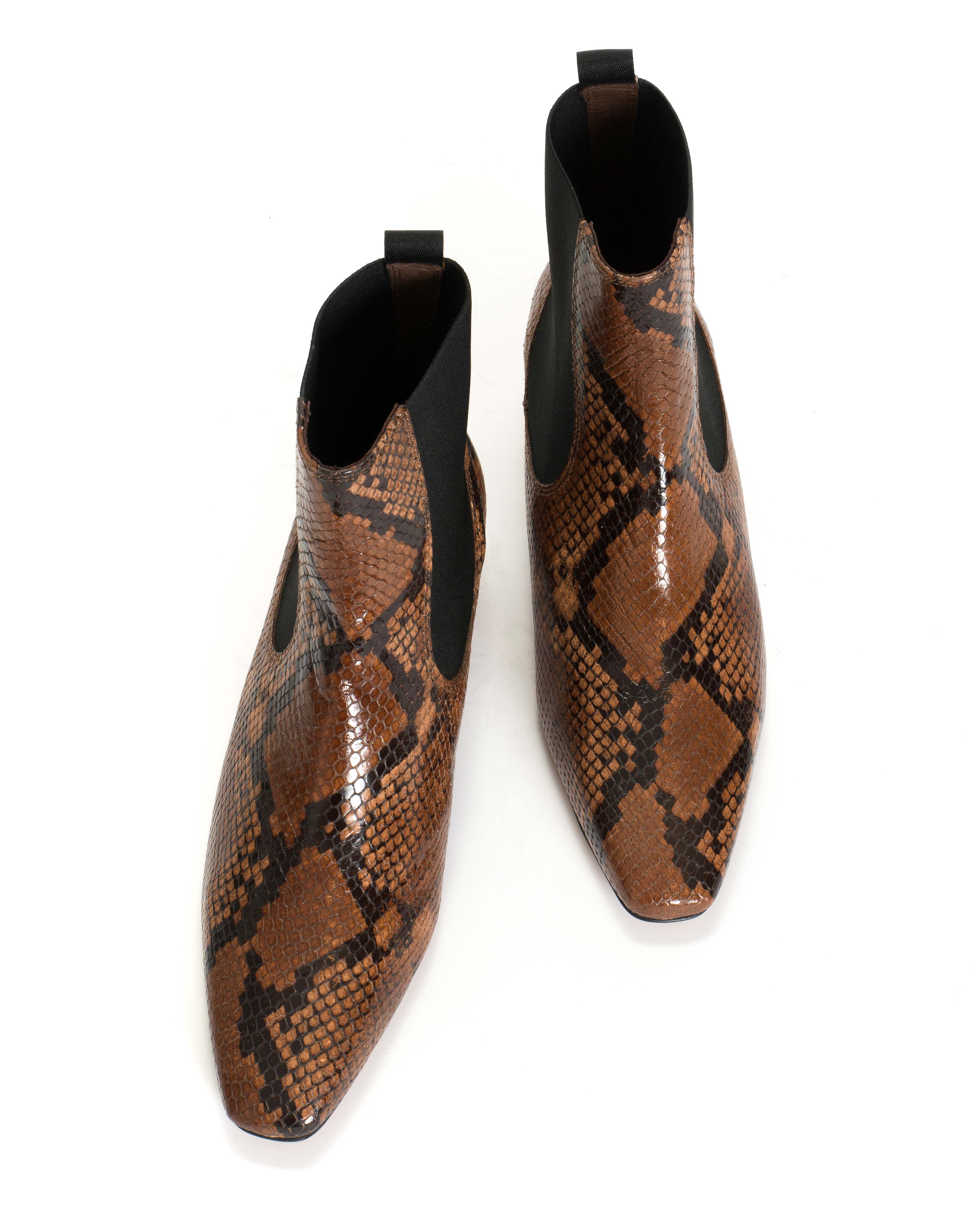 Gaby 40 Snake calf Hazelnut