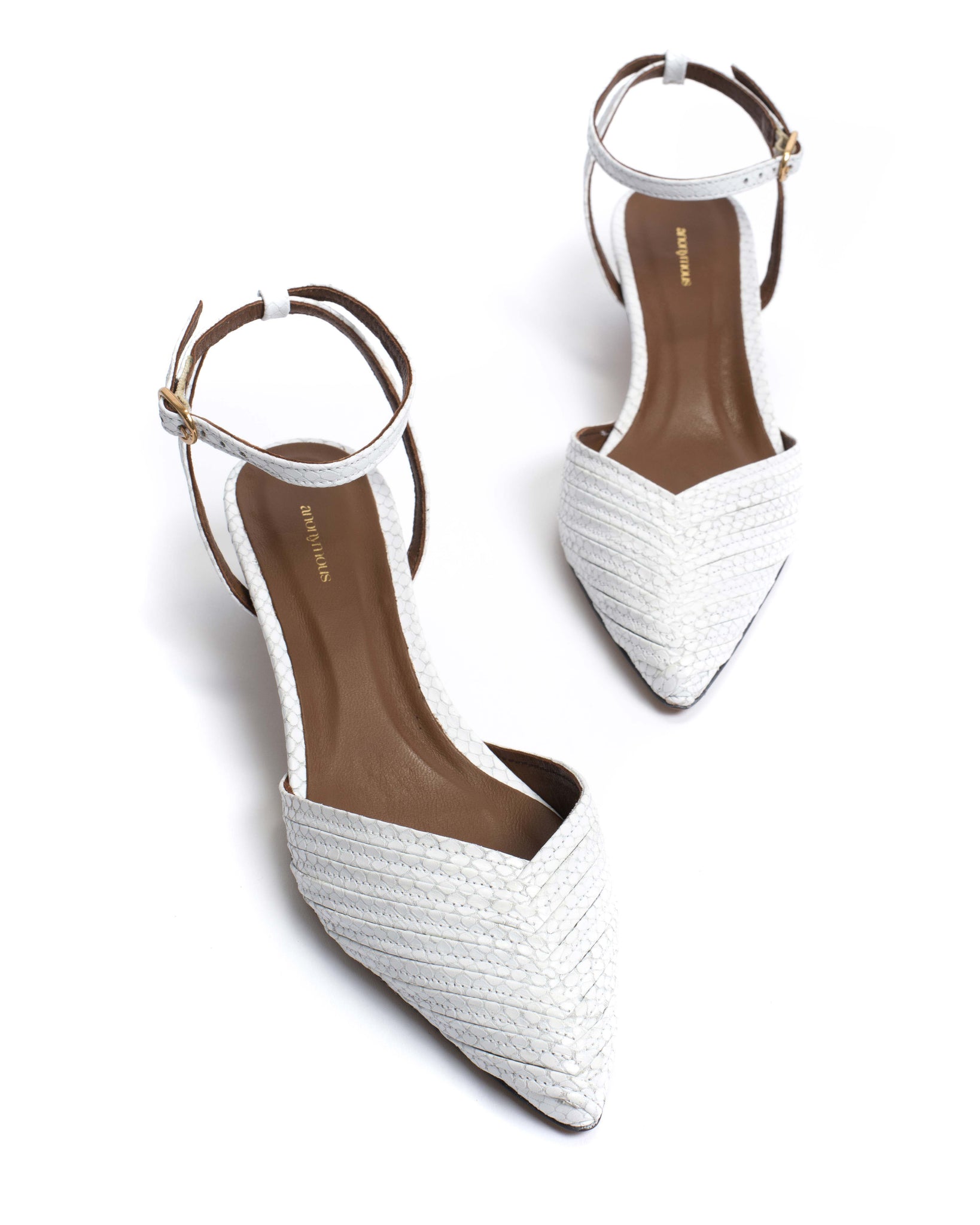 Givia 40 Snake calf White - Anonymous Copenhagen