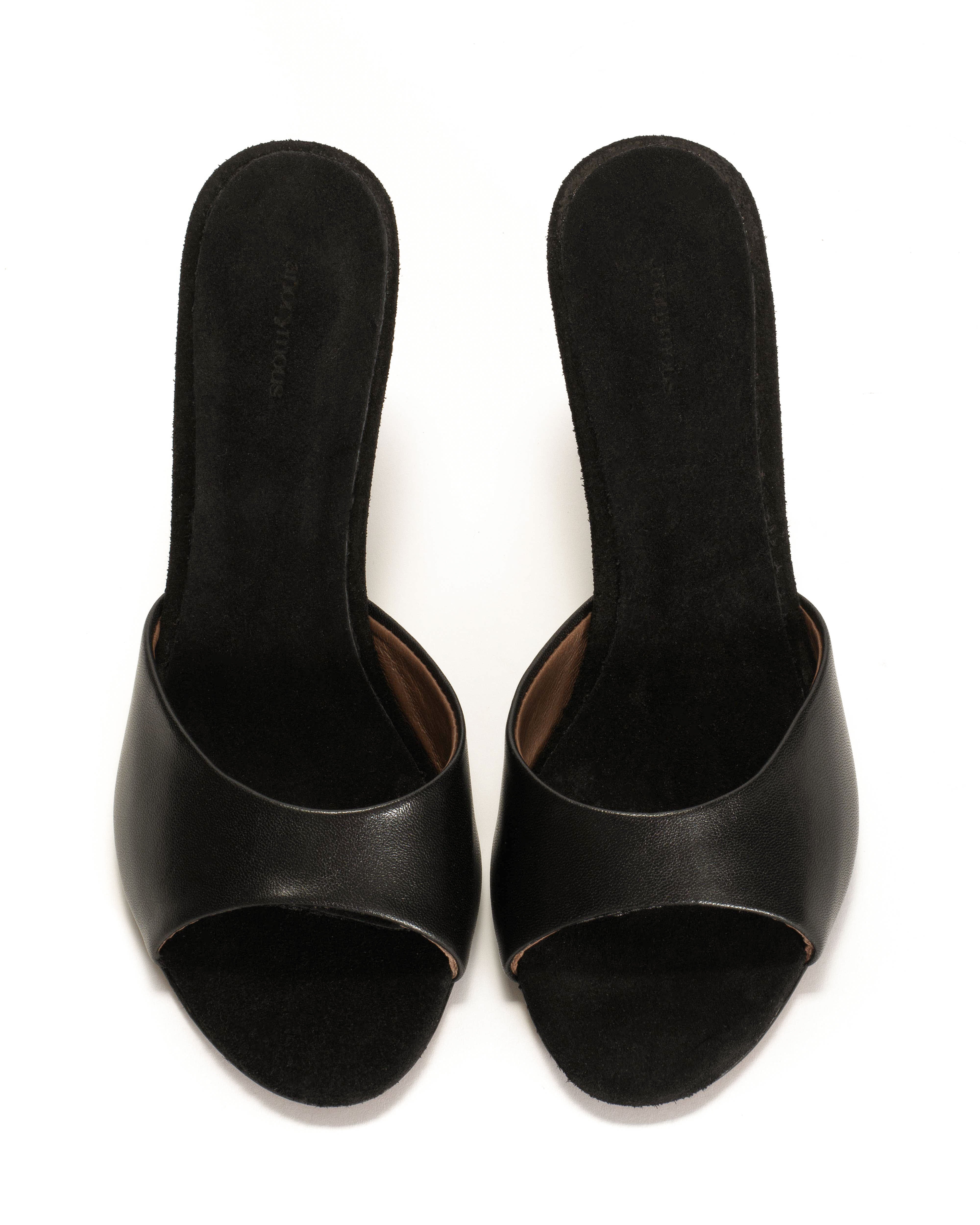 Gwen 75 wedge Shiny lamb & dual color Black & zebra