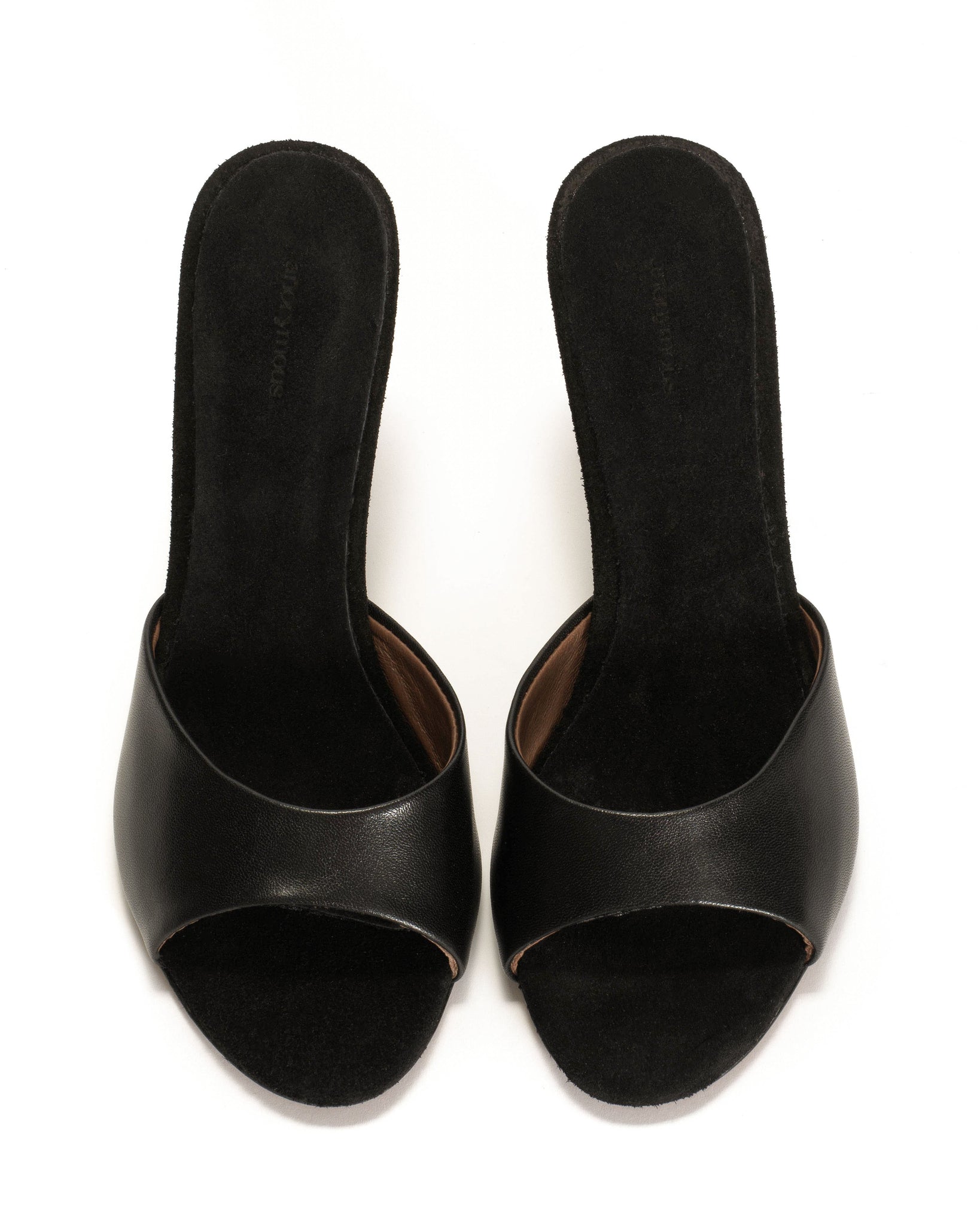 Gwen 75 wedge Shiny lamb & dual color Black & zebra - Anonymous Copenhagen