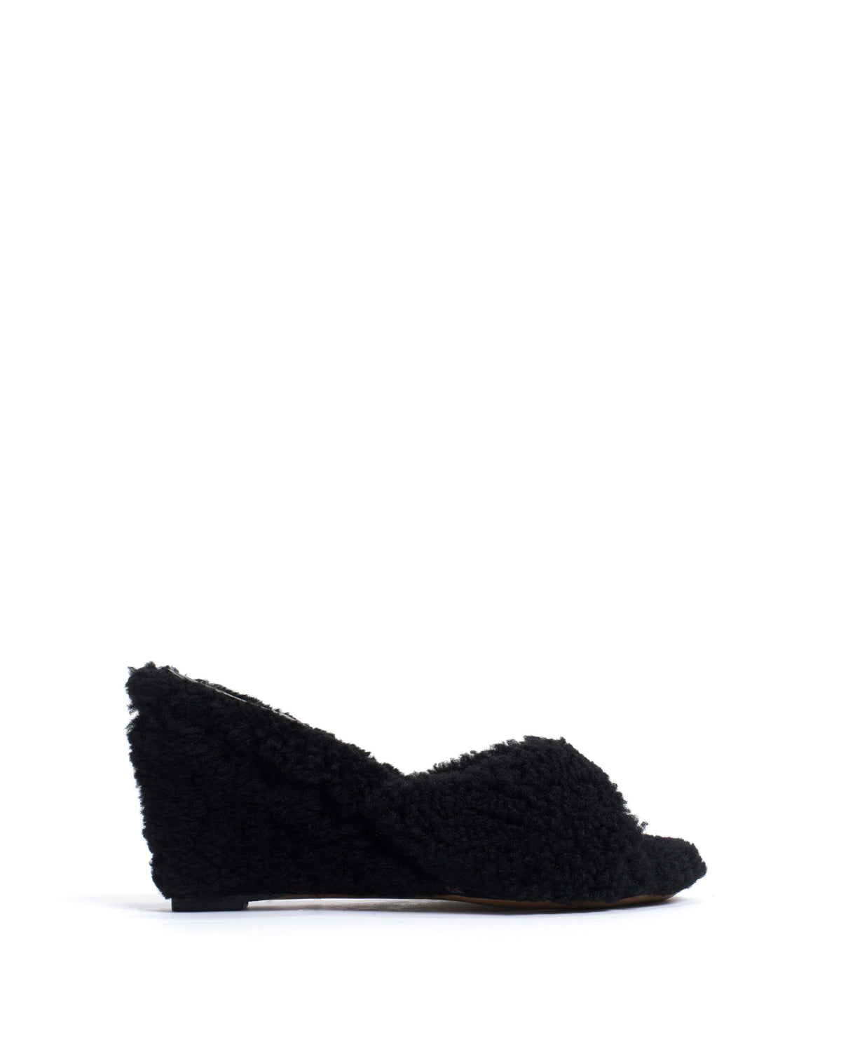 Gwen shearling Lamb shearling Black