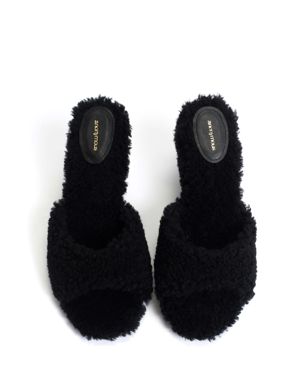 Gwen shearling Lamb shearling Black