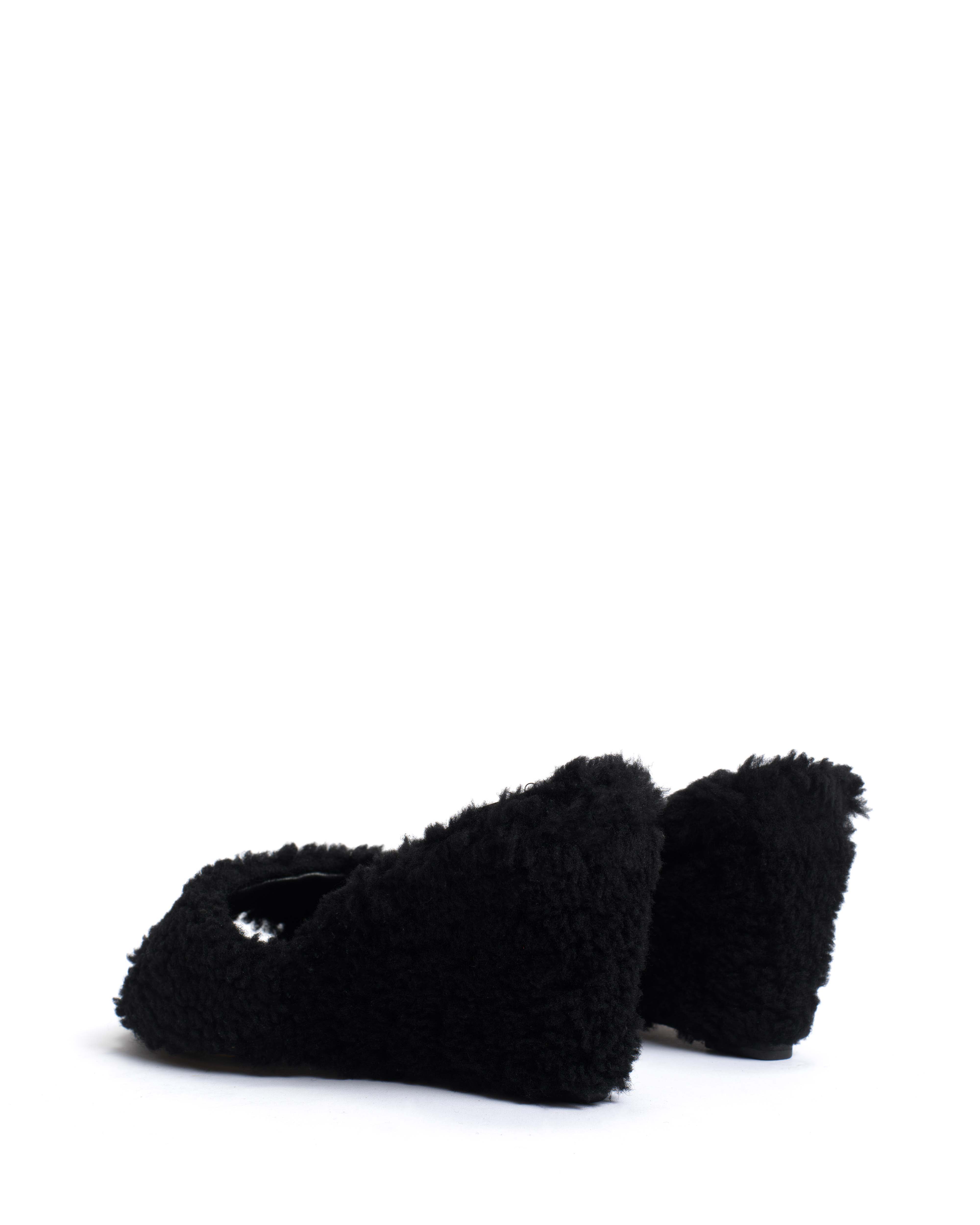Gwen shearling Lamb shearling Black
