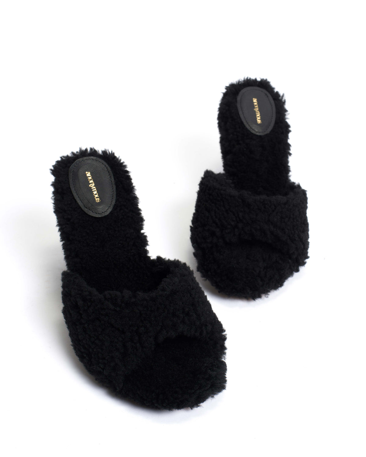 Gwen shearling Lamb shearling Black