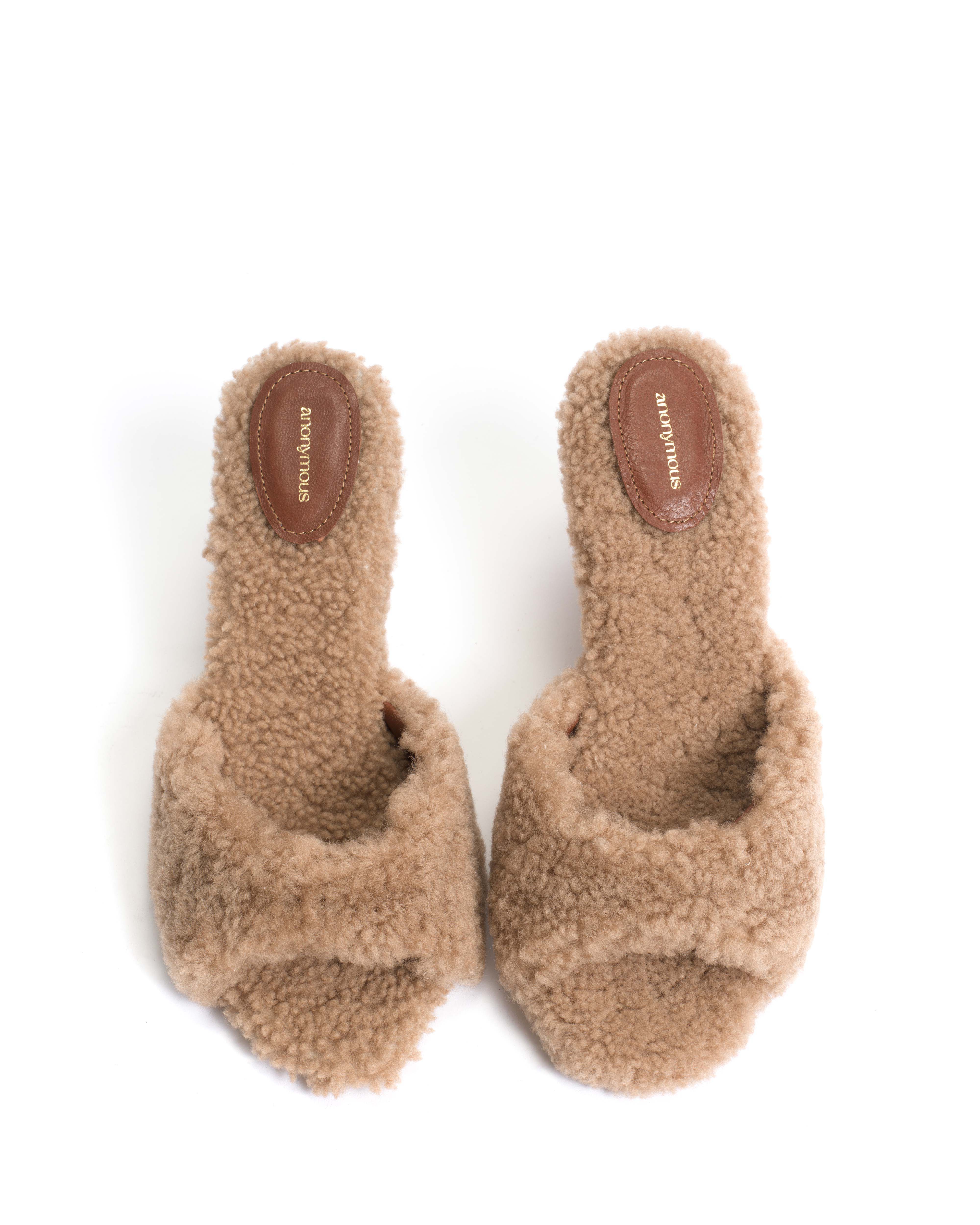 Gwen shearling Lamb shearling Desert sand