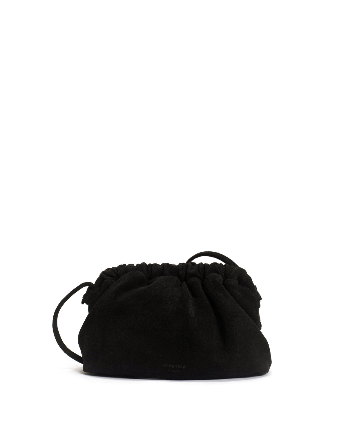 Hally classic cloud bag Calf suede Black