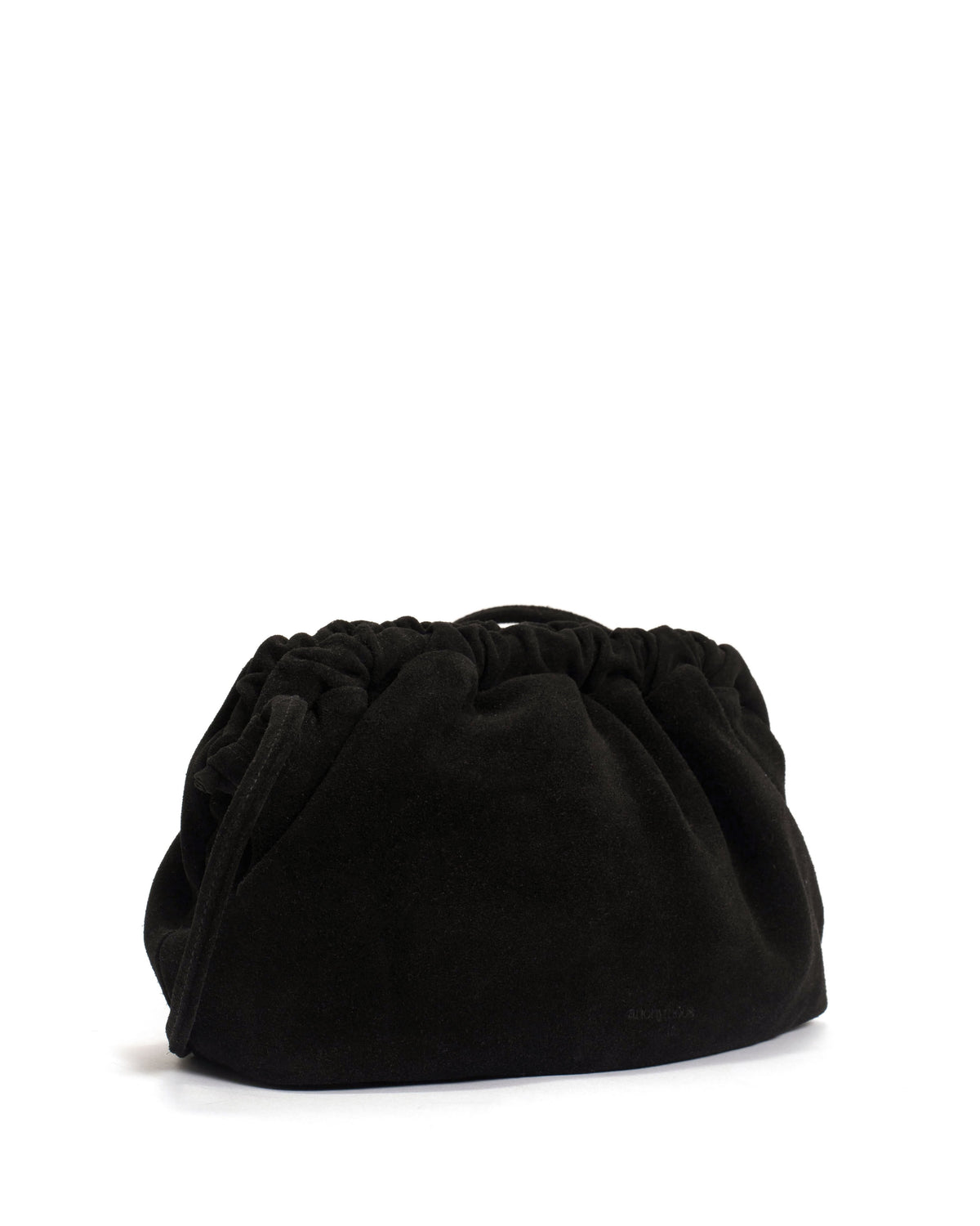 Hally classic cloud bag Calf suede Black