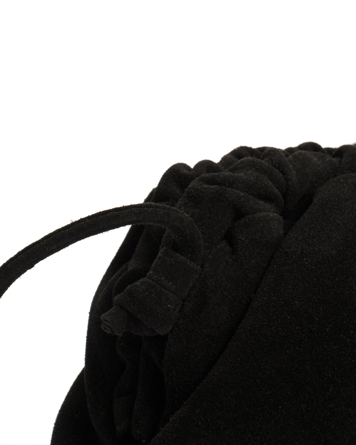 Hally classic cloud bag Calf suede Black