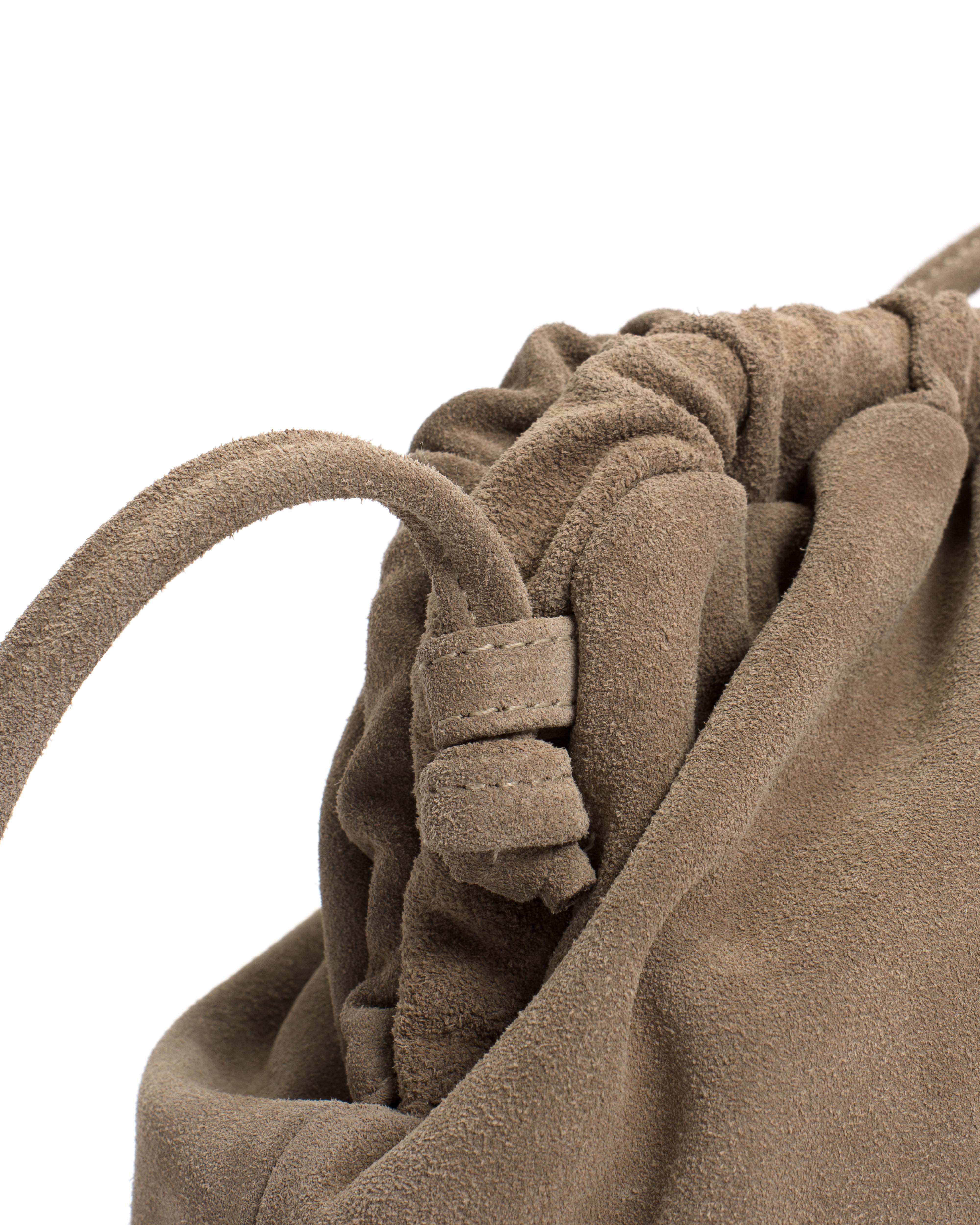 Hally grand cloud bag Calf suede Mushroom