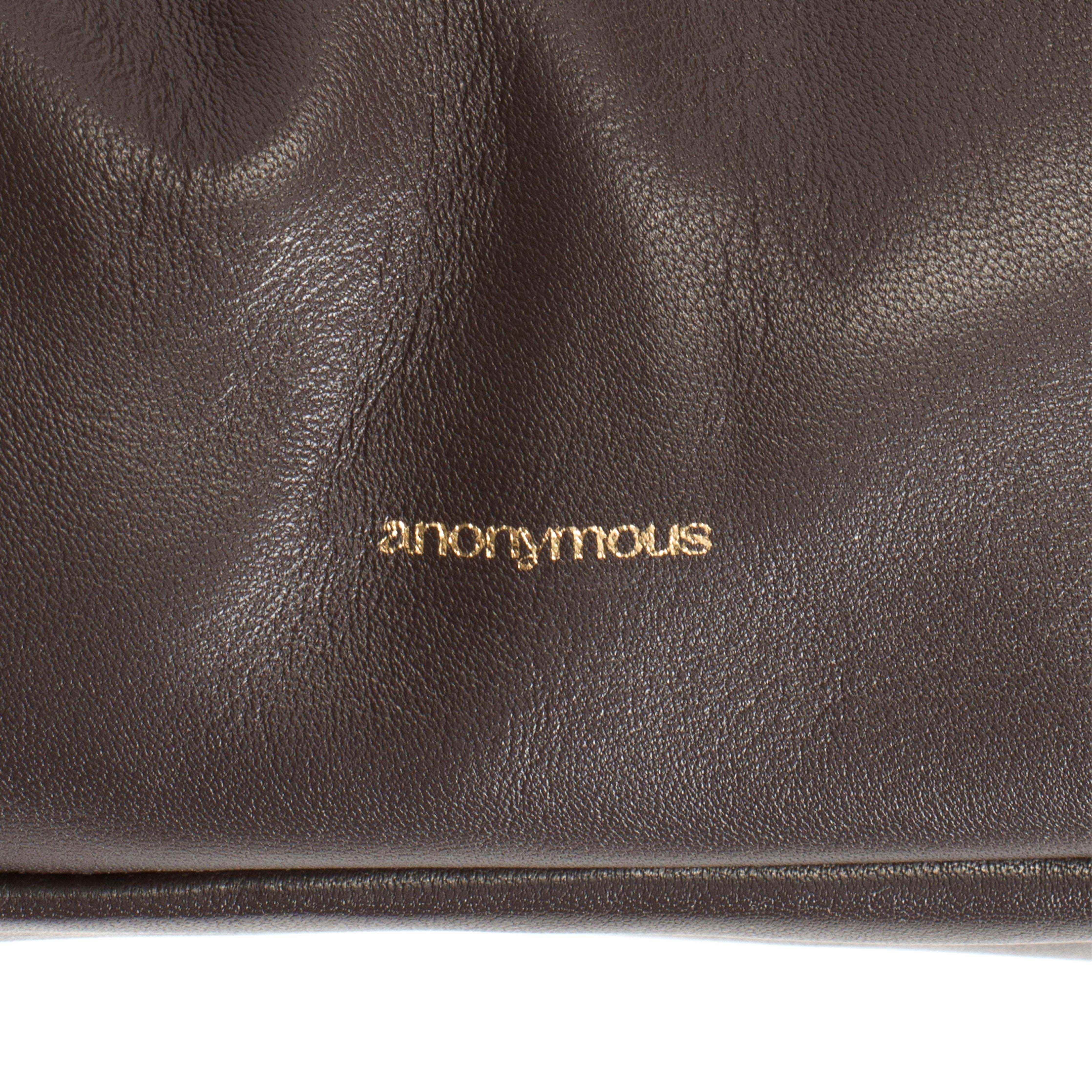 Hally grand cloud bag Shiny lamb Coffee brown