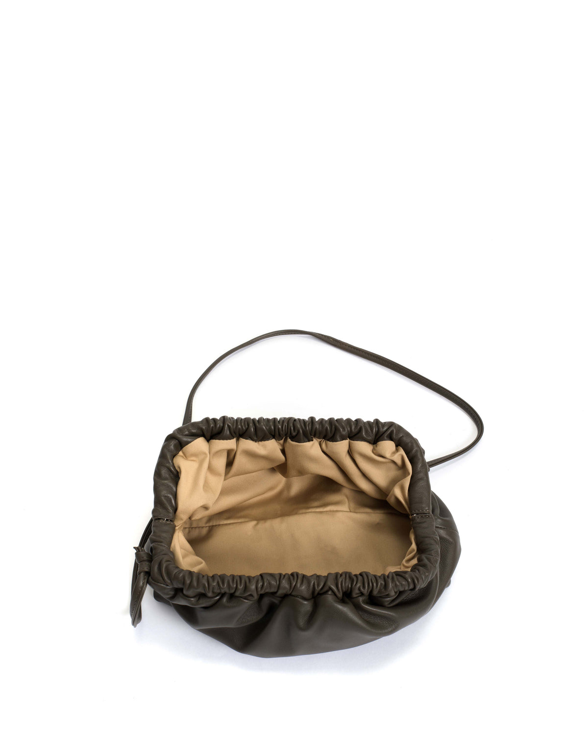Hally classic cloud bag Shiny lamb Moss green