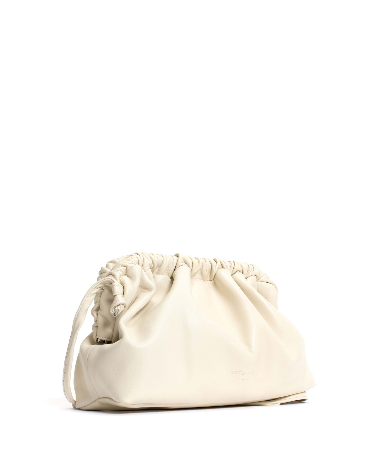 Hally classic cloud bag Shiny lamb White sand
