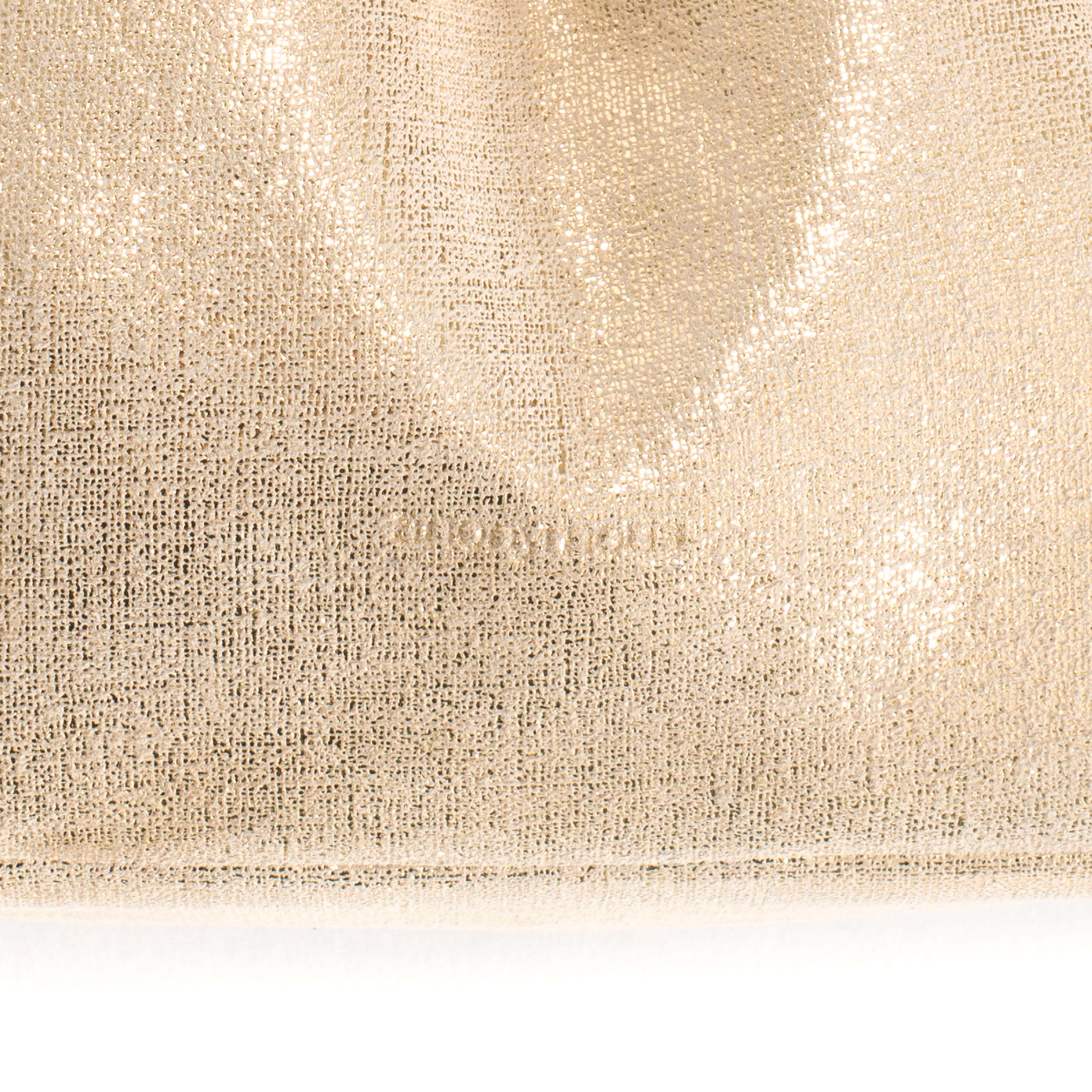 Hally petite cloud bag Linen metallic goat Gold