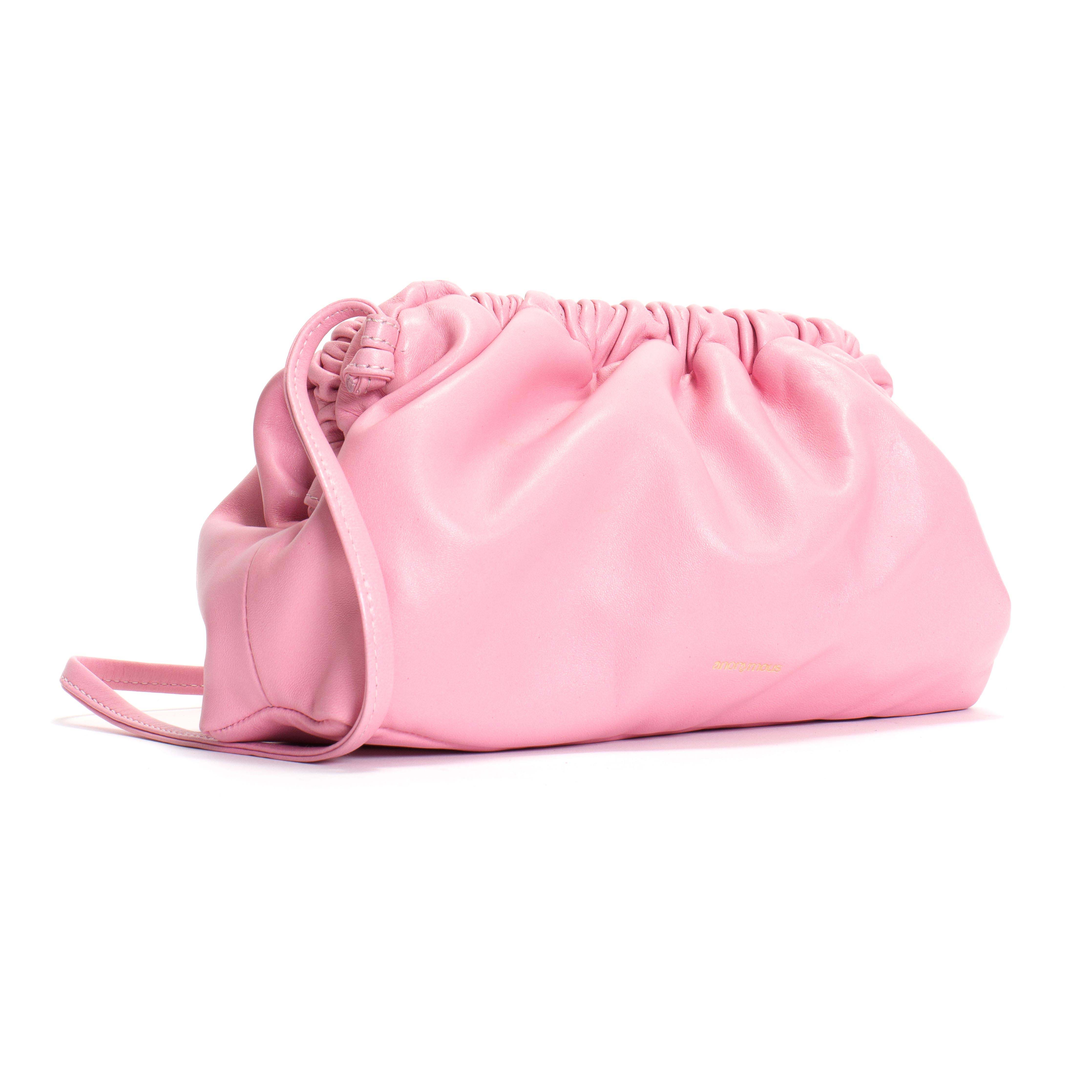 Hally petite cloud bag Shiny lamb Gum candy