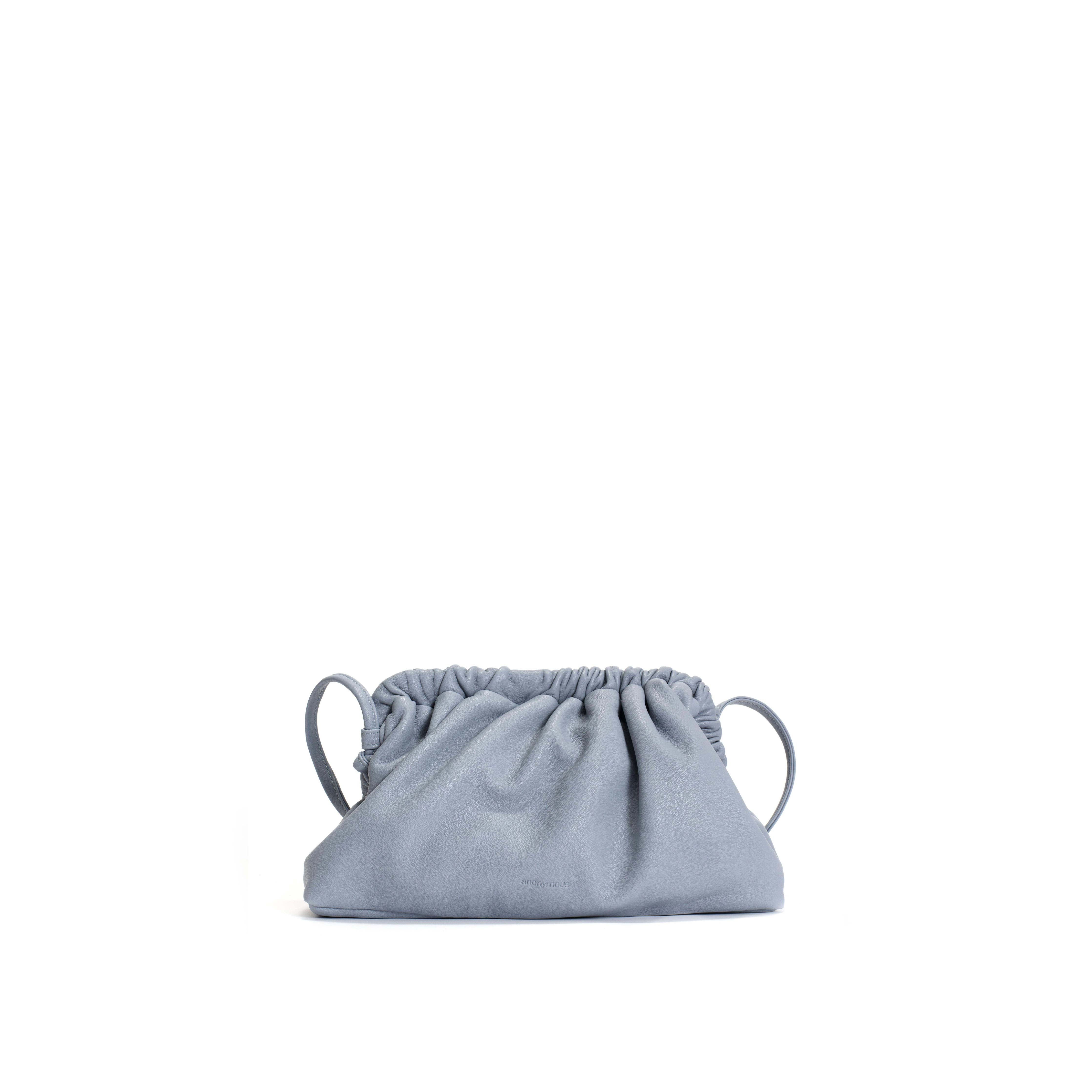Hally petite cloud bag Shiny lamb Lichen blue