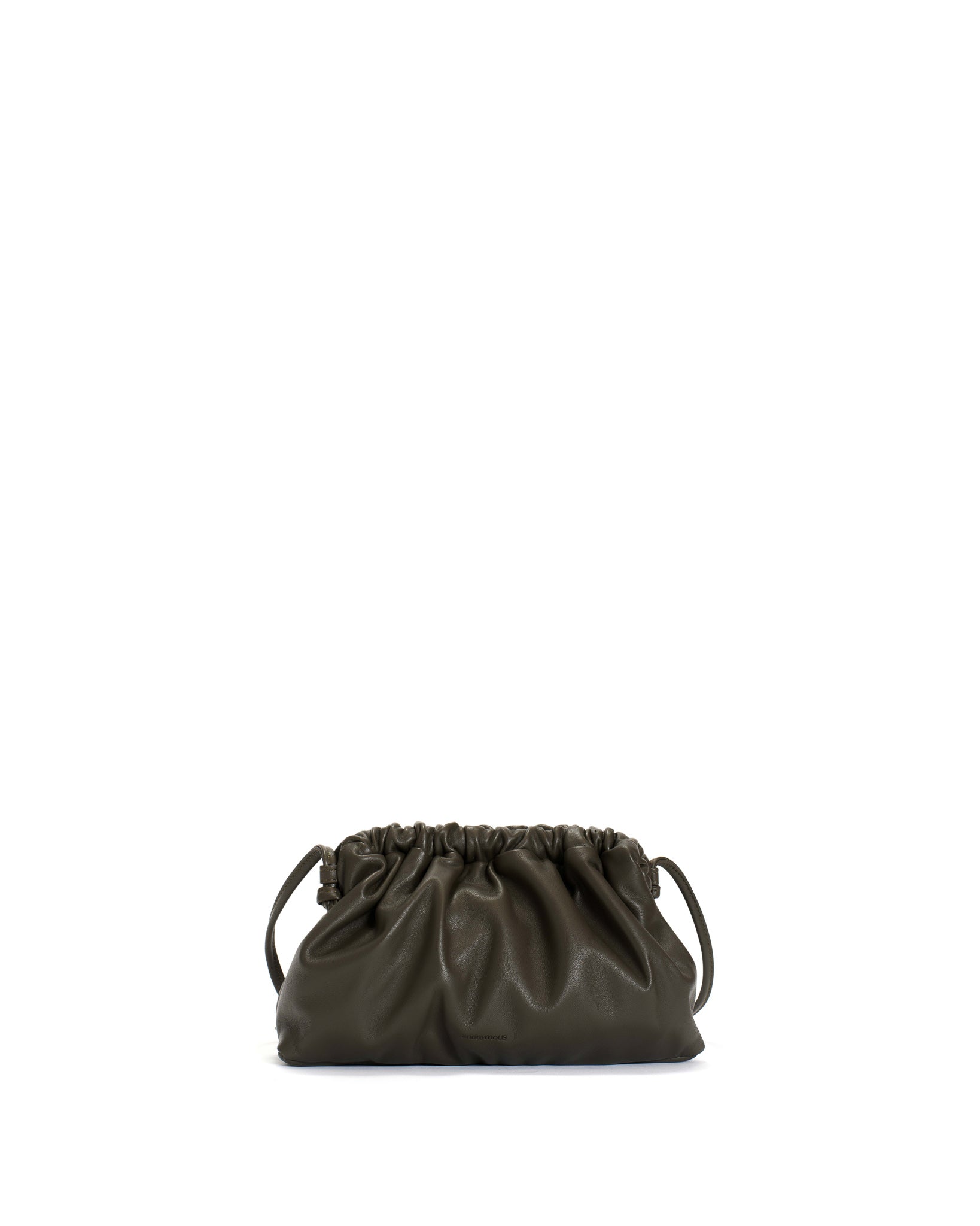 Hally petite cloud bag Shiny lamb Olive green