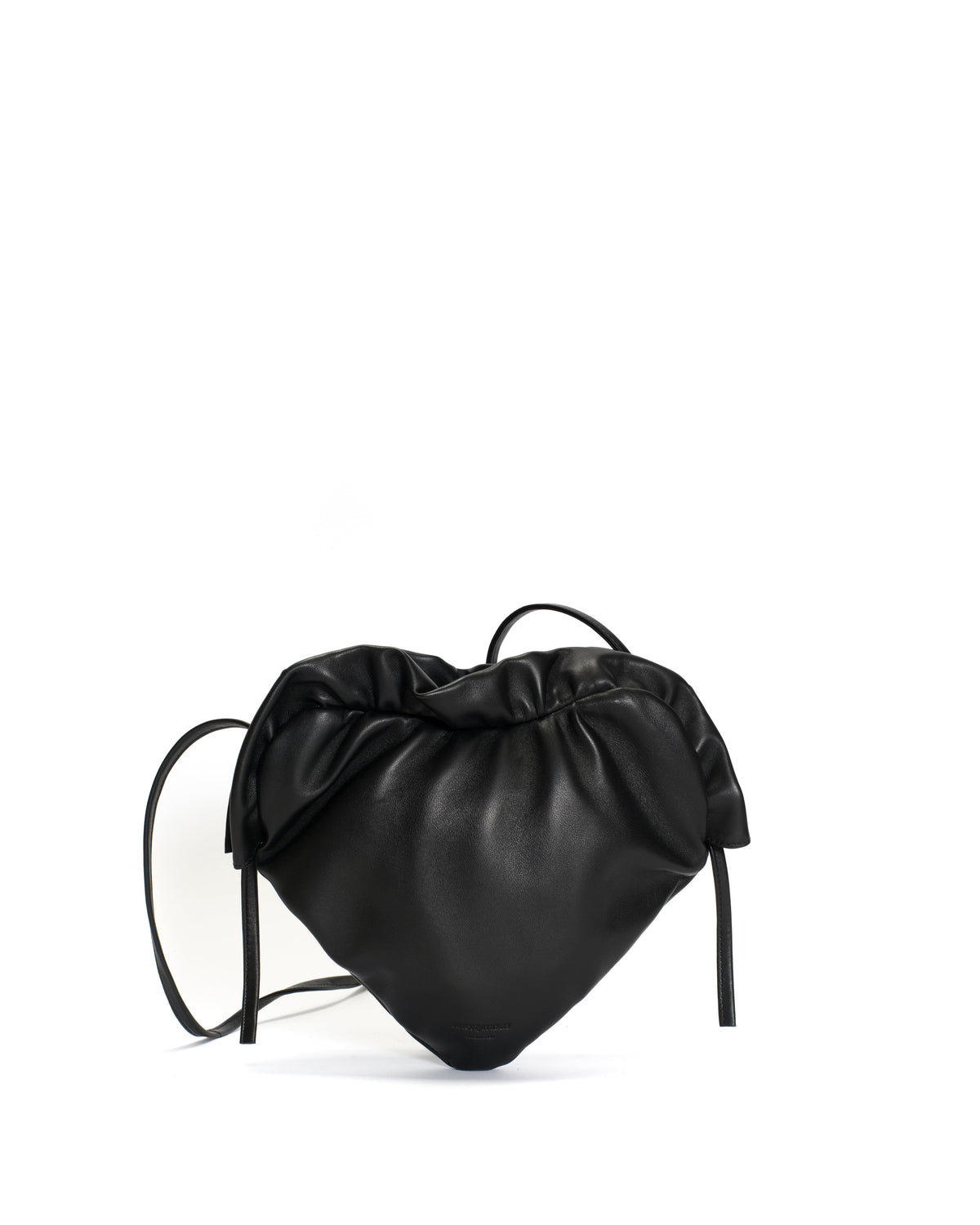 Zally classic heart bag Shiny lamb Black
