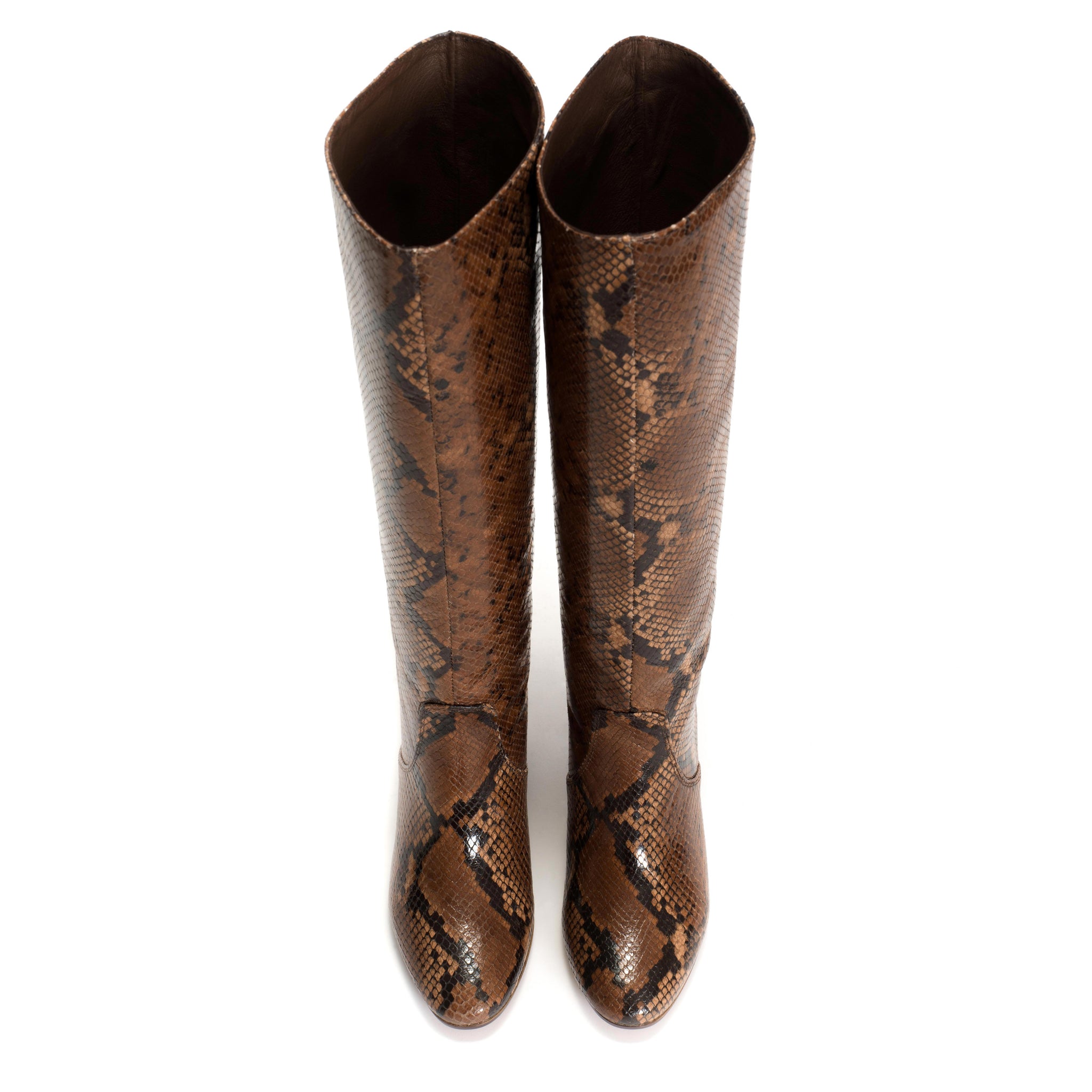 Henriette Snake calf Hazelnut