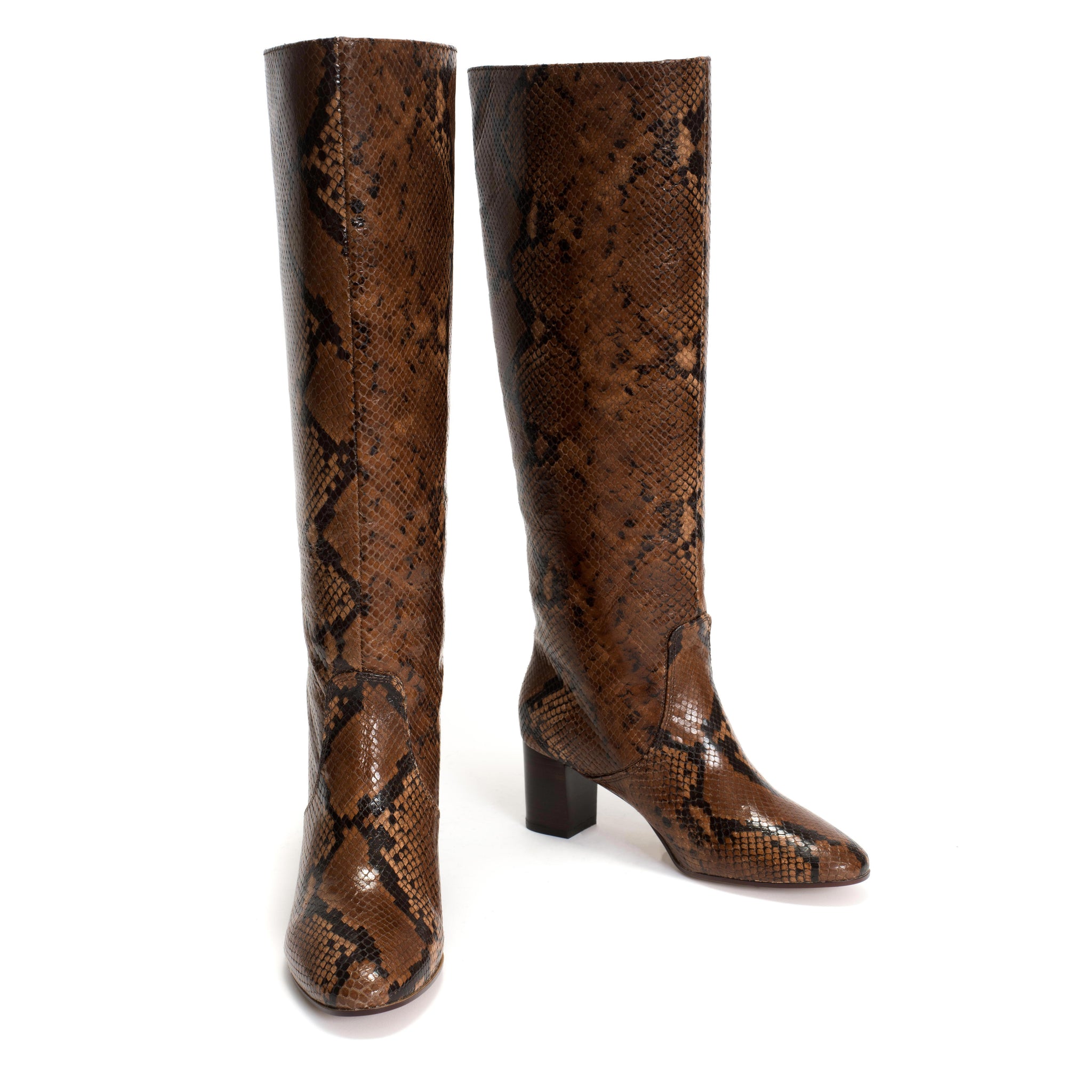Henriette Snake calf Hazelnut