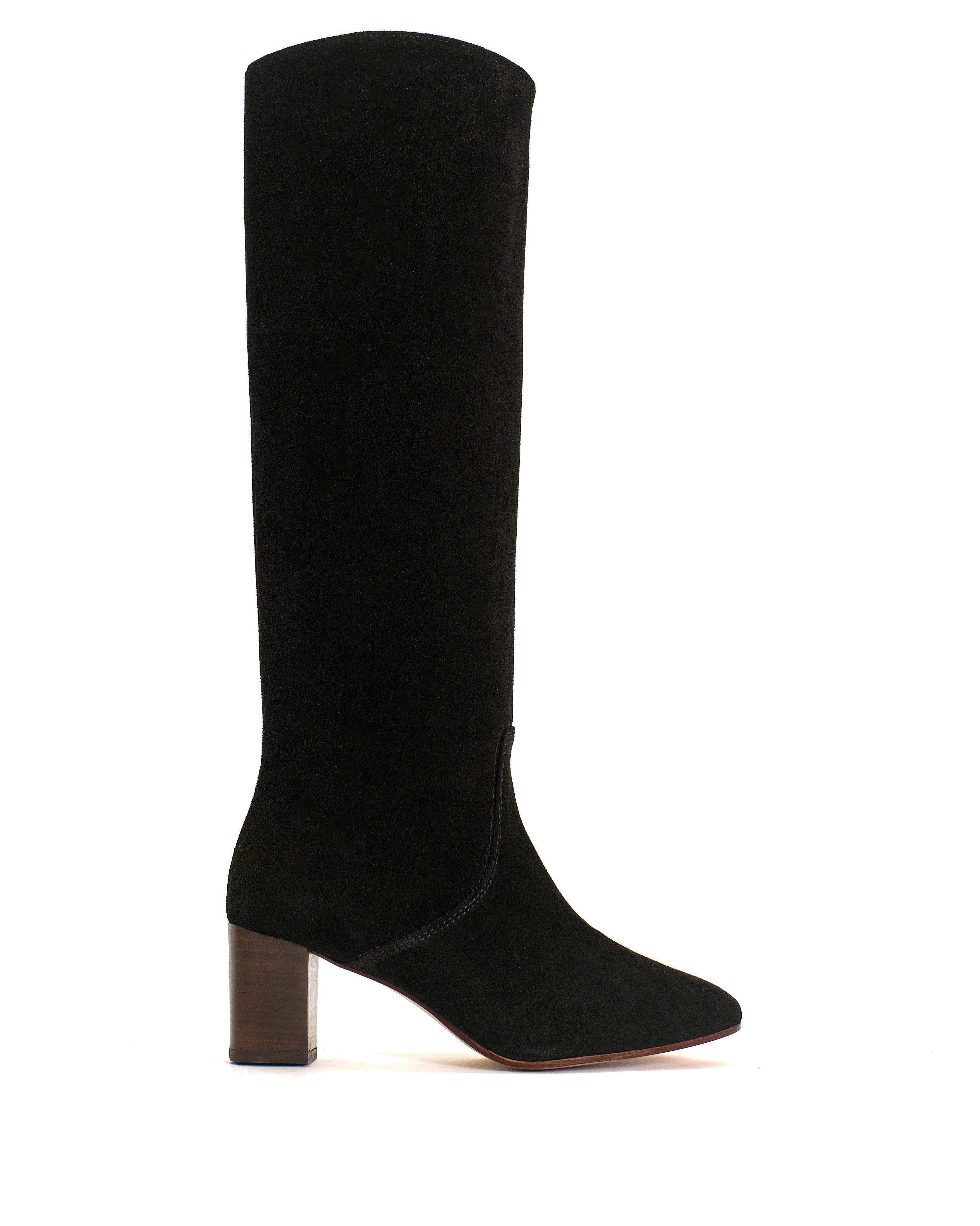 Henriette Calf Suede Black