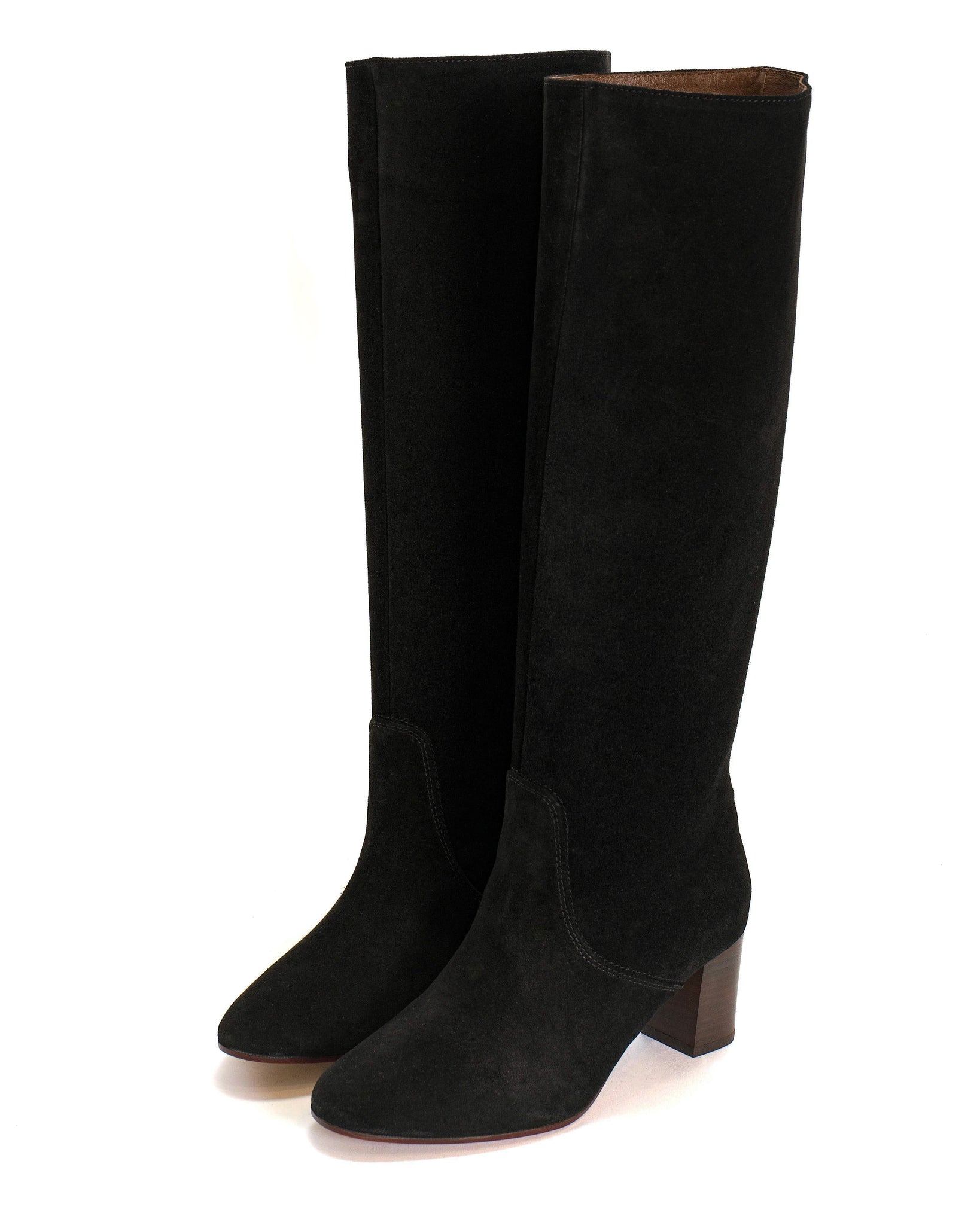 Henriette Calf Suede Black