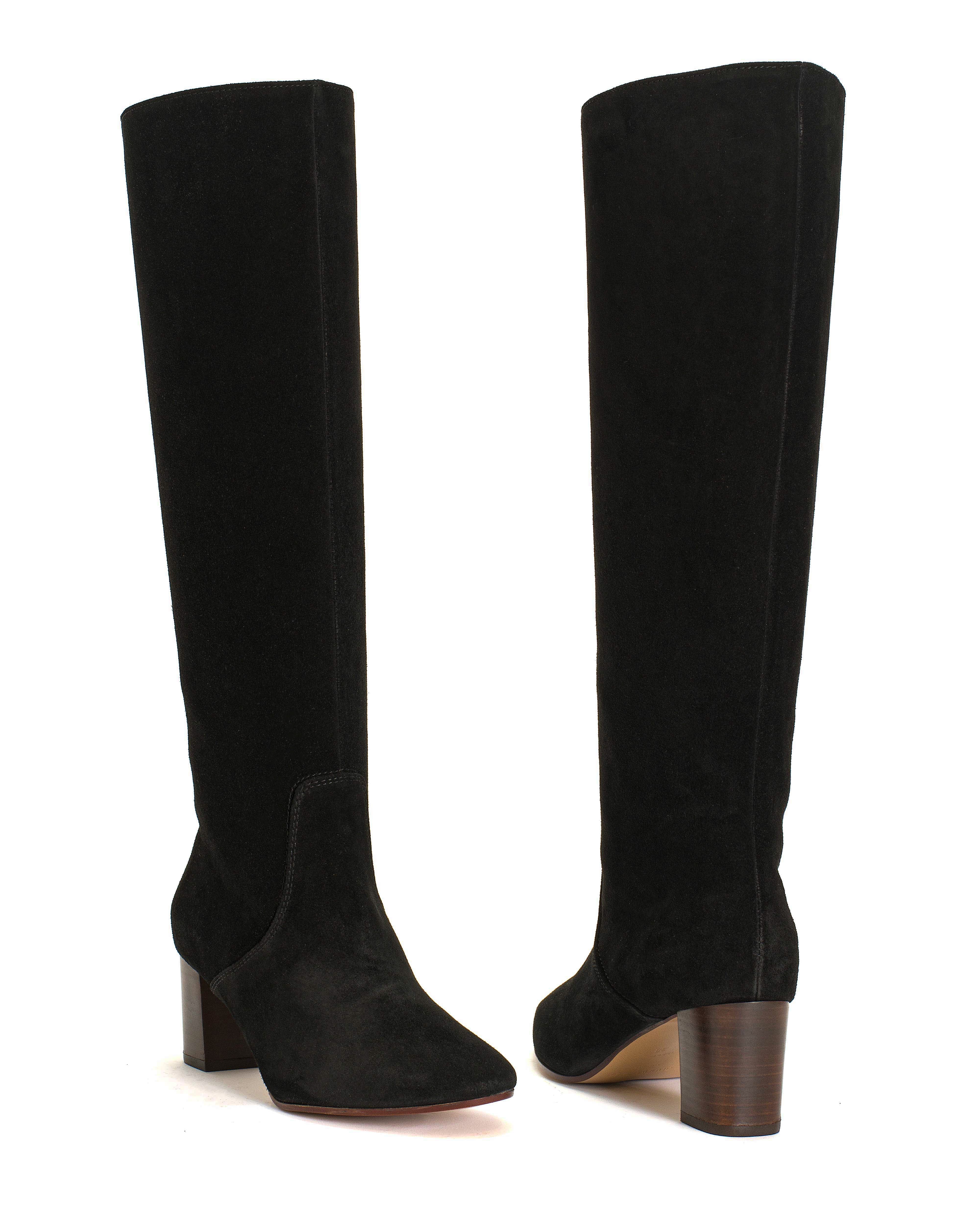 Henriette Calf Suede Black