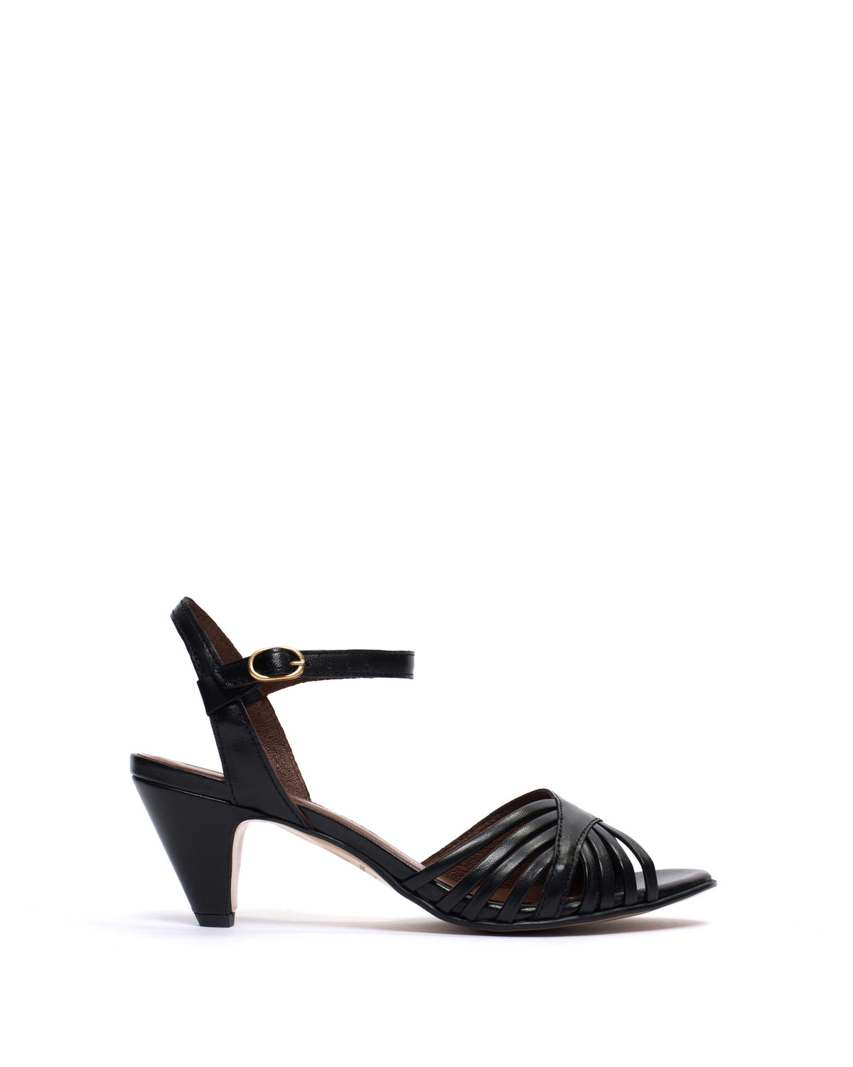 Hermine 50 stiletto Shiny lamb Black