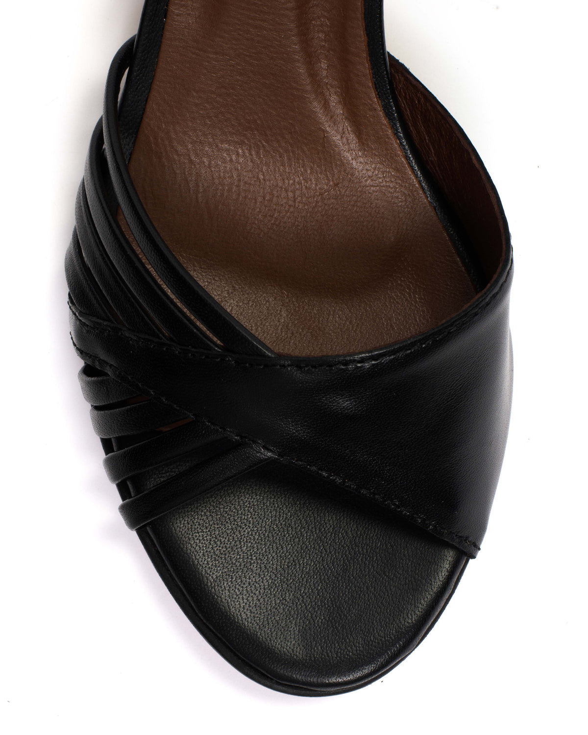 Hermine 50 stiletto Shiny lamb Black