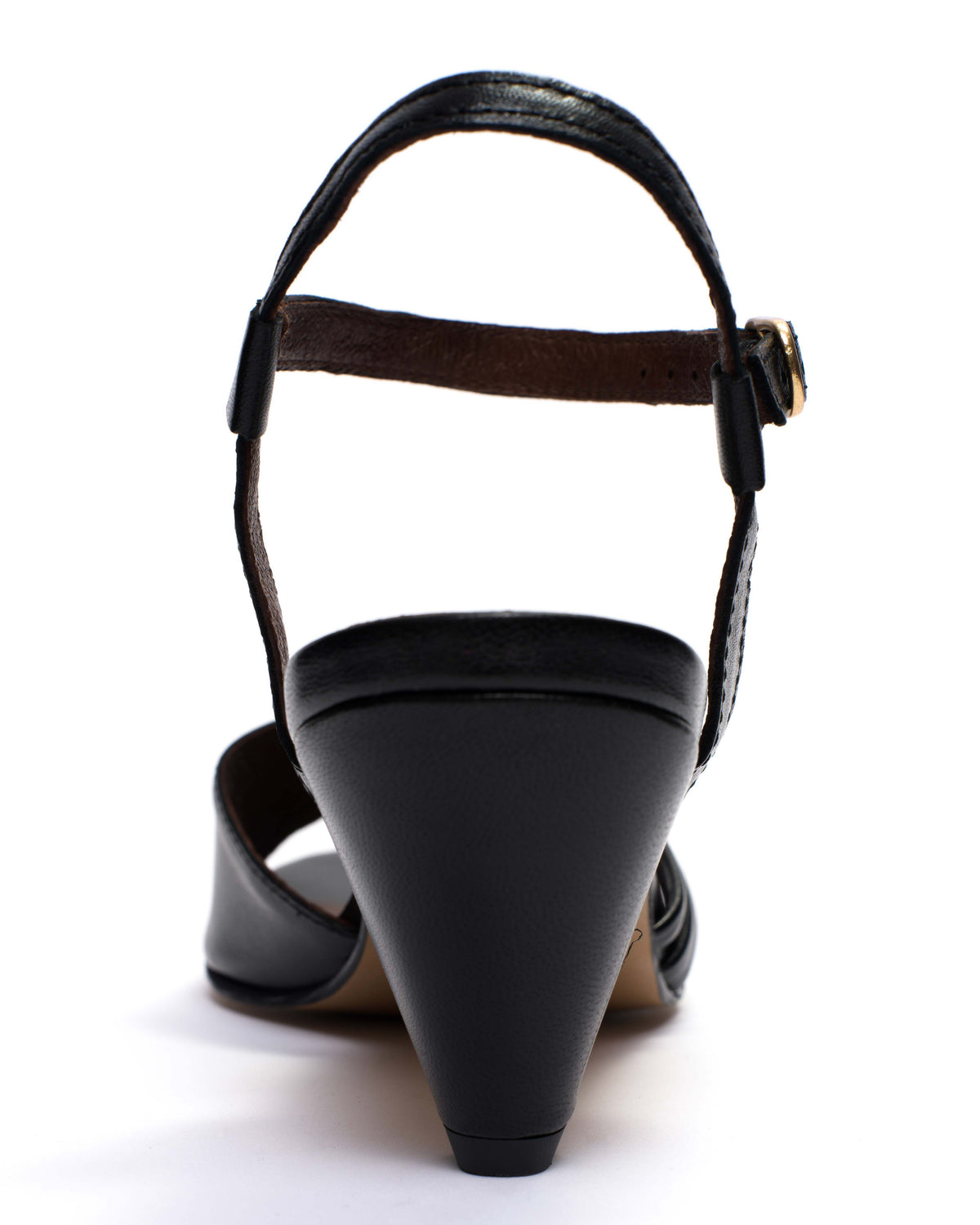 Hermine 50 stiletto Shiny lamb Black
