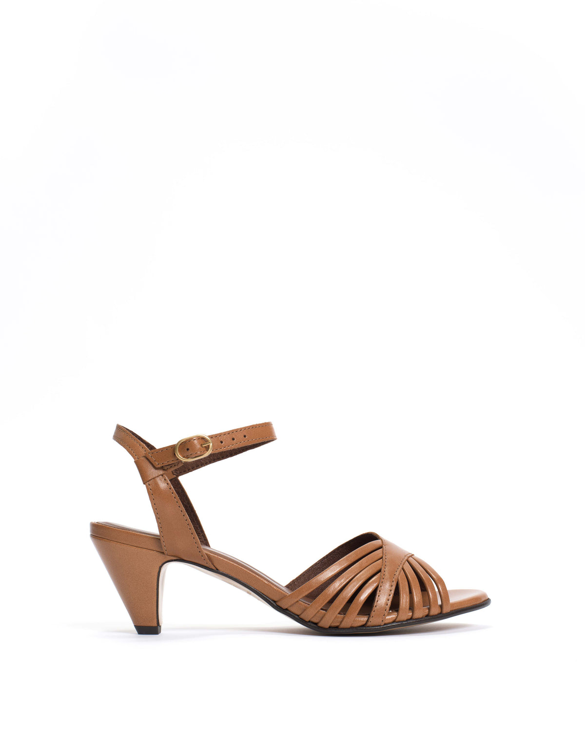 Hermine 50 stiletto Shiny lamb Caramel