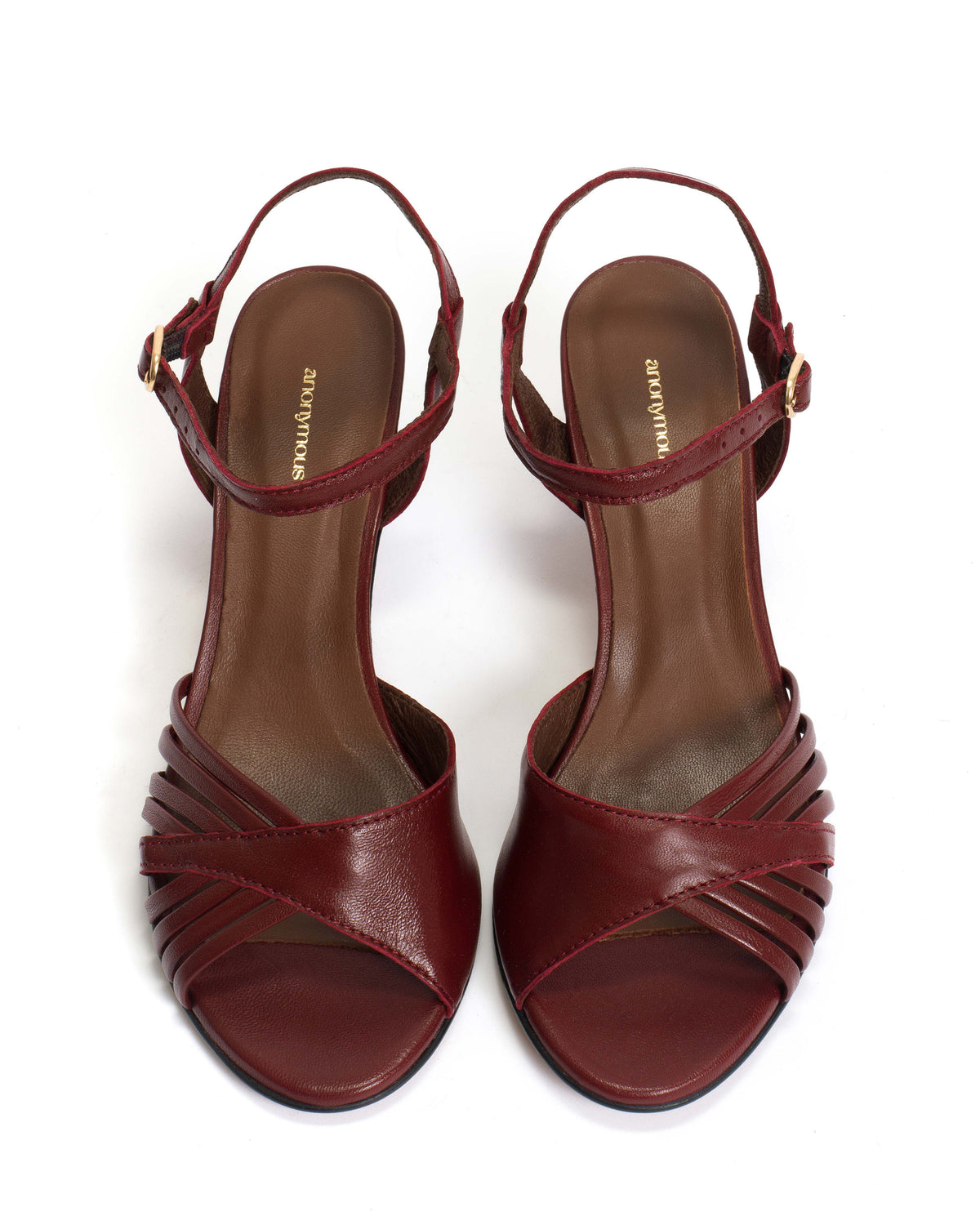 Hermine 50 stiletto Shiny lamb Pomegranate