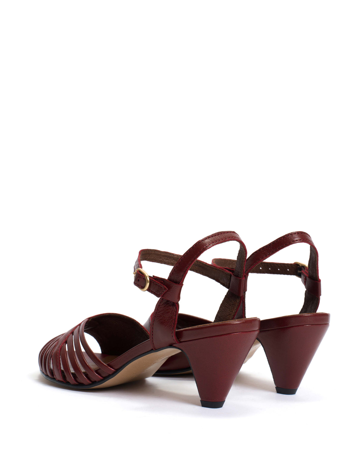 Hermine 50 stiletto Shiny lamb Pomegranate