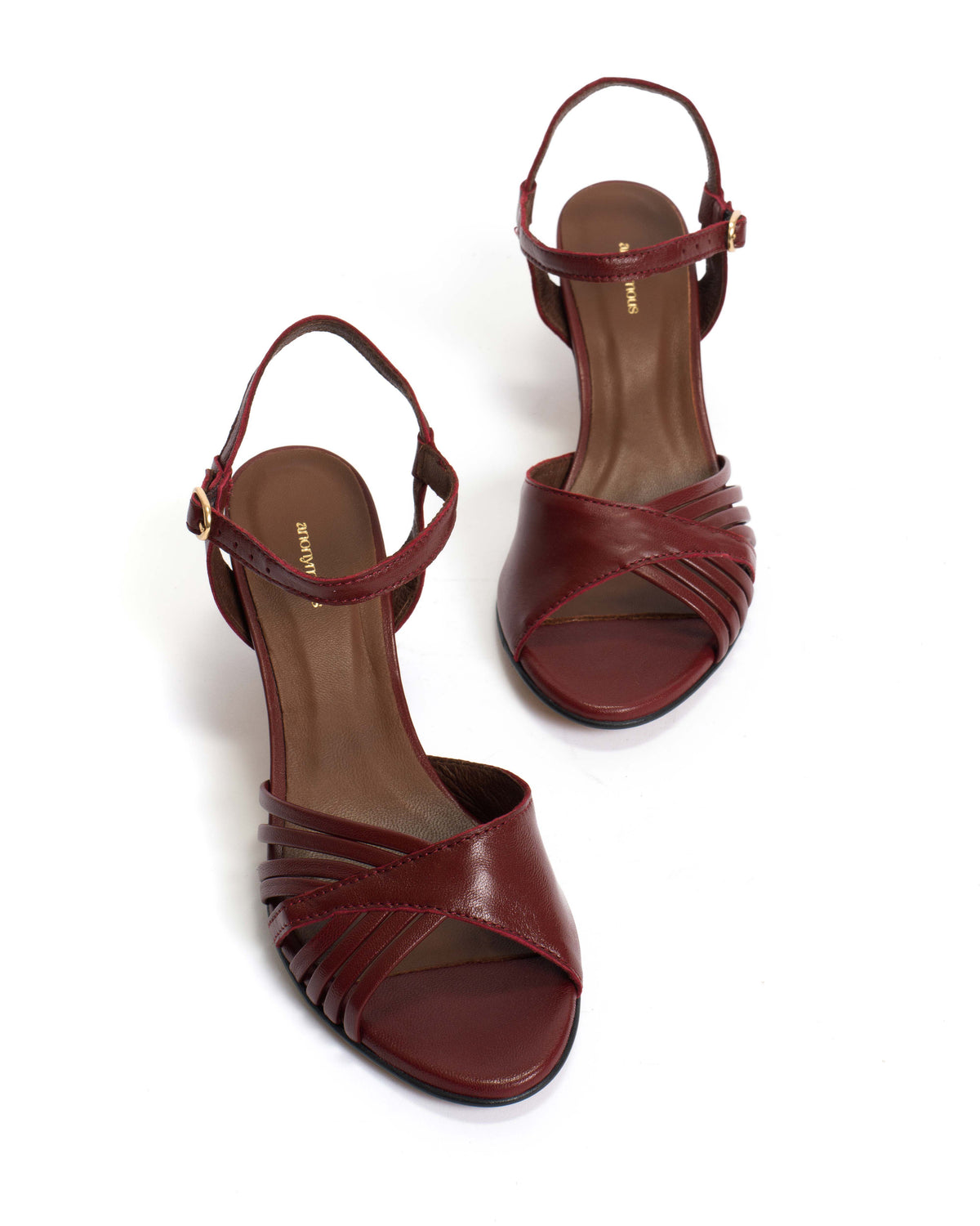 Hermine 50 stiletto Shiny lamb Pomegranate