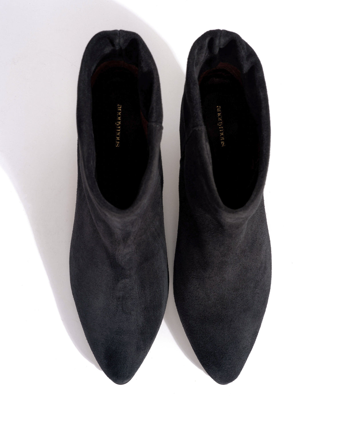 Hilly 50 stiletto Calf suede Off black