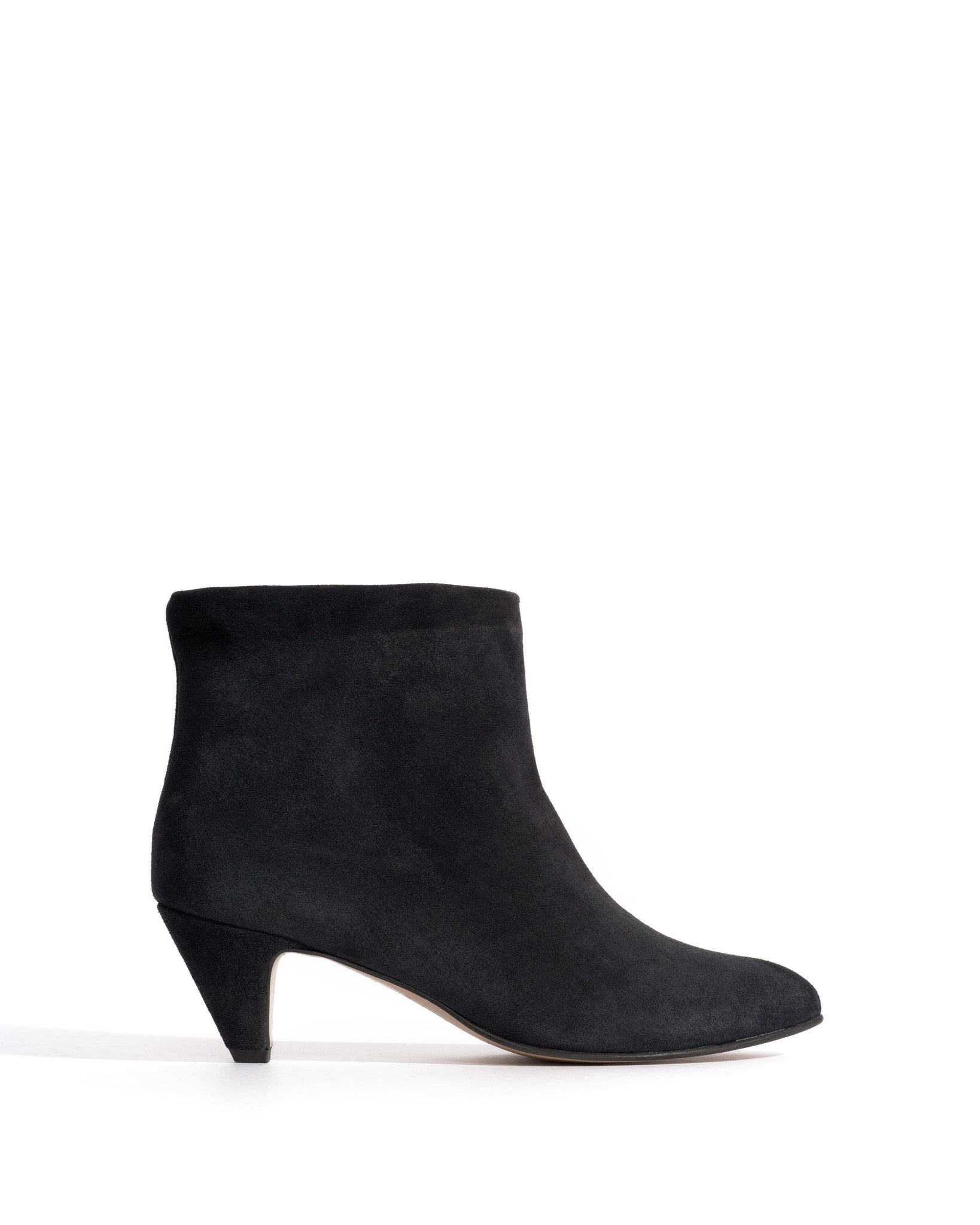 Hilly 50 stiletto Calf suede Off black - Anonymous Copenhagen