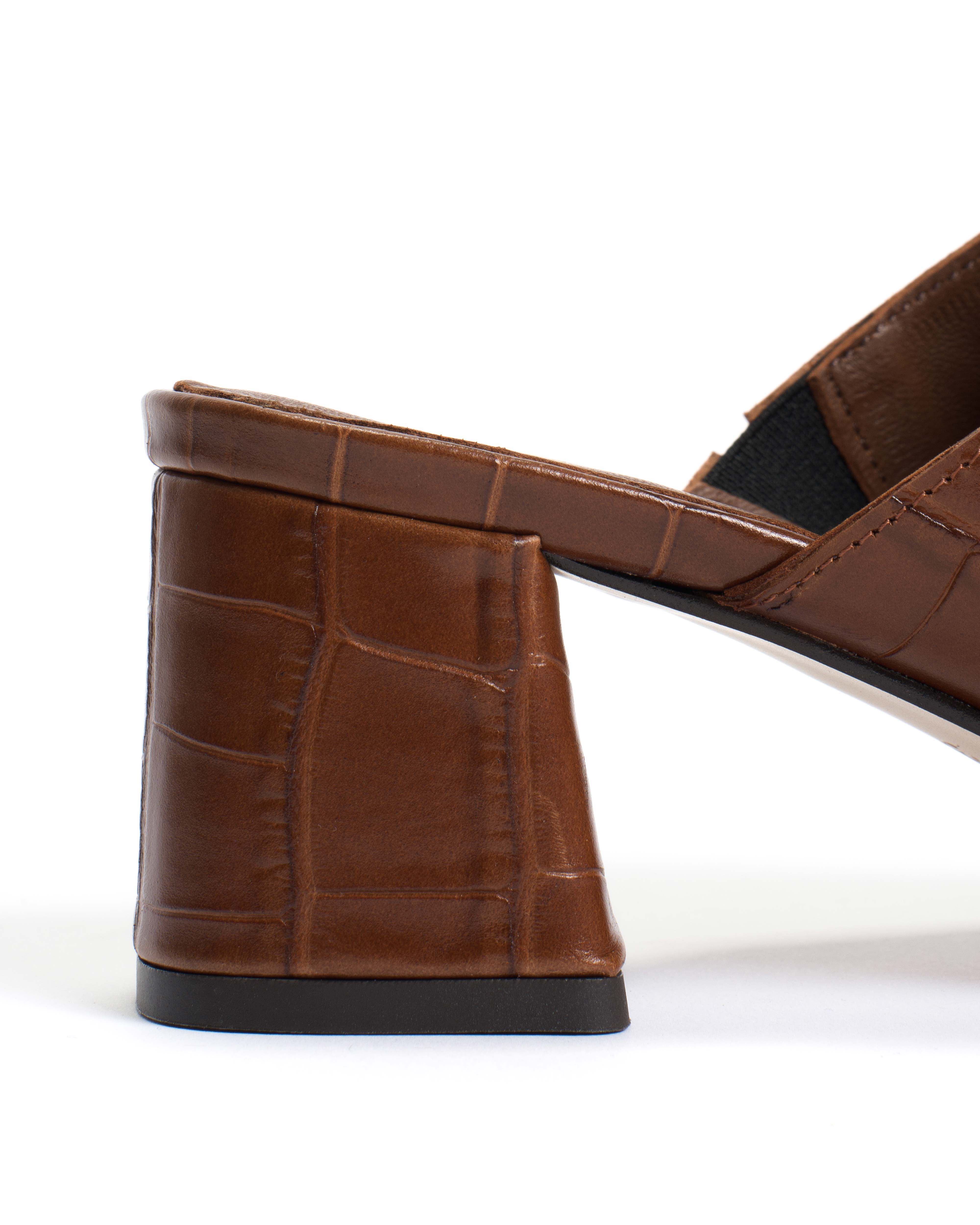 Horizon 55 Croco calf Chocolate