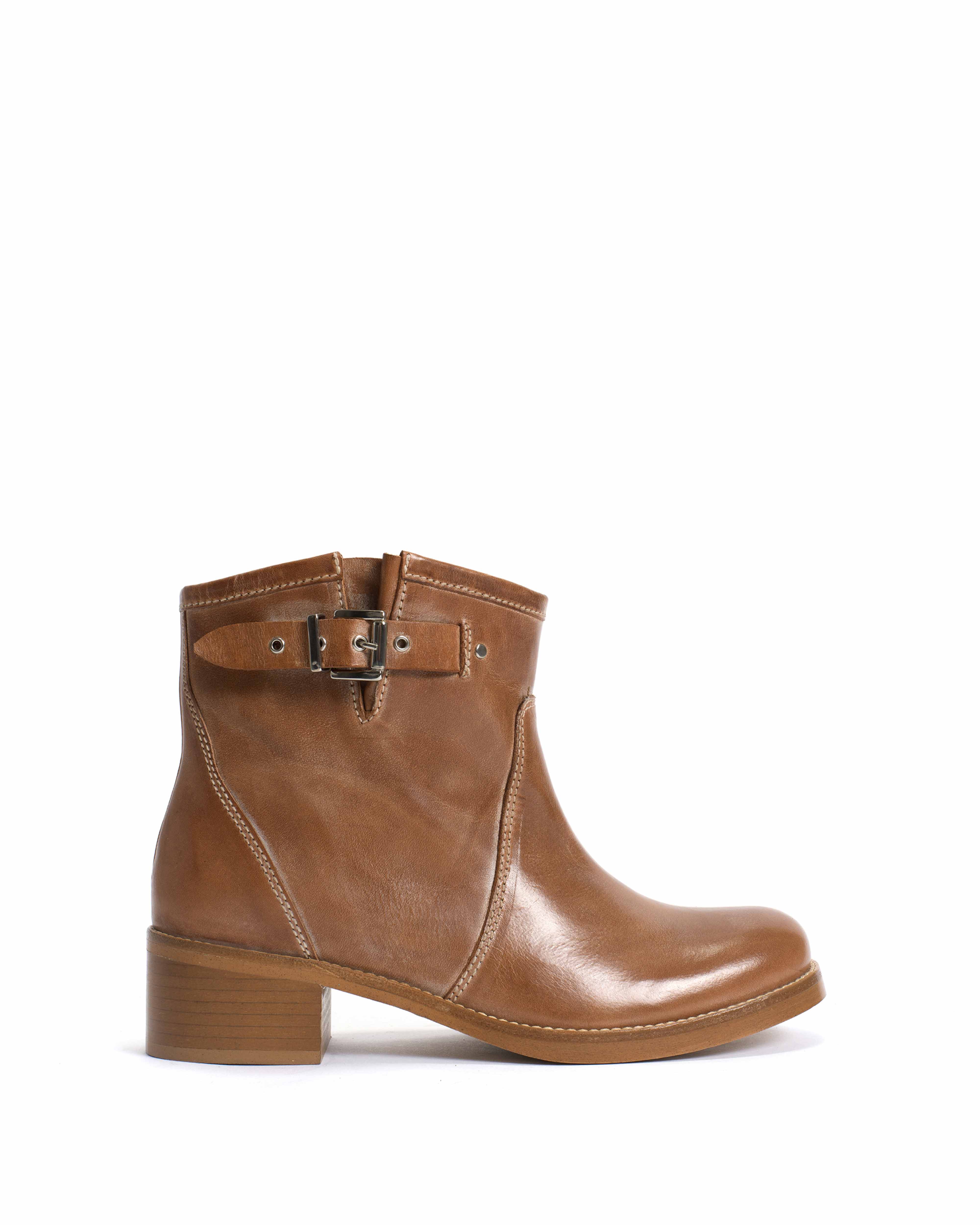 Dico Hunter buckle Escovado Dark tan