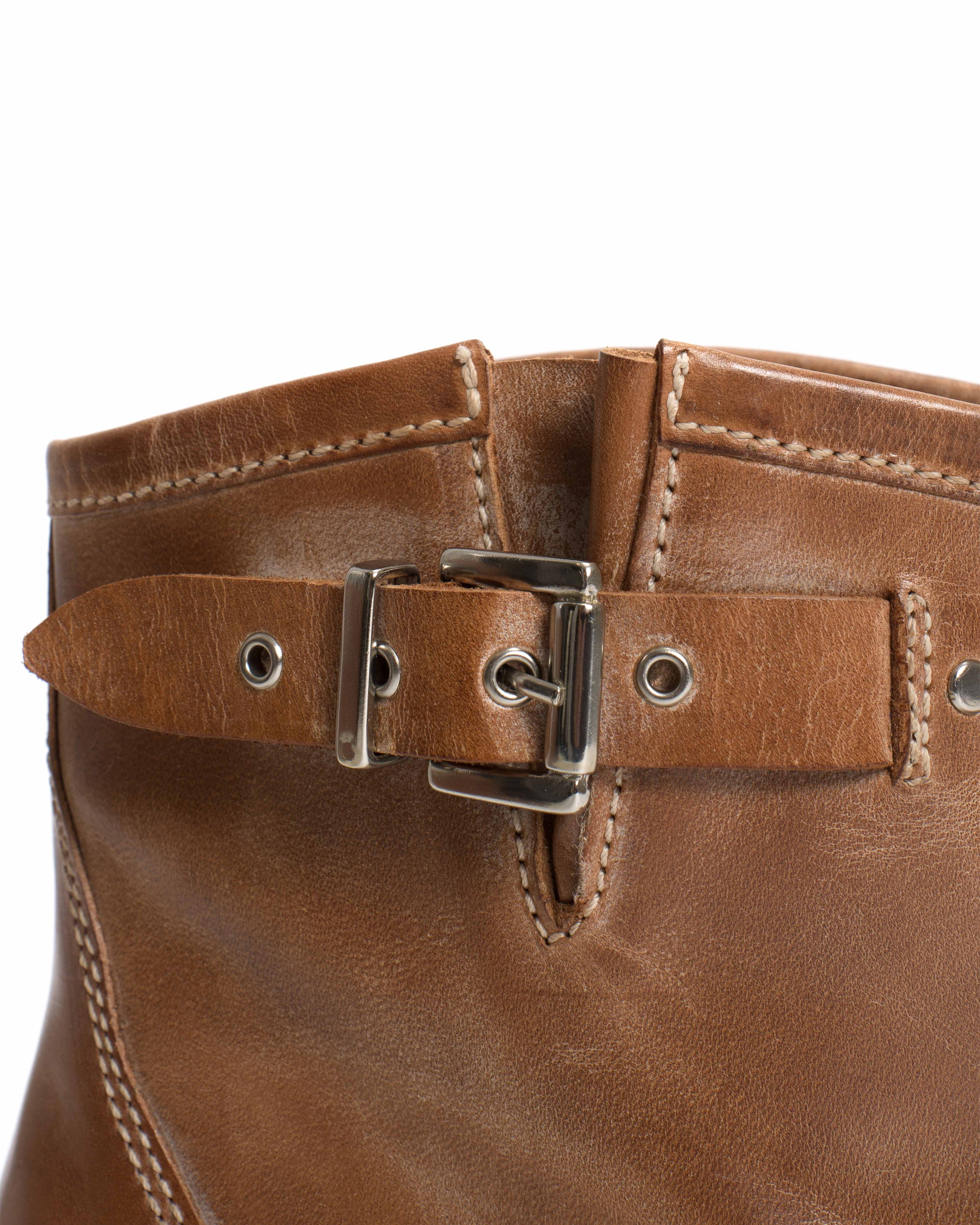 Dico Hunter buckle Escovado Dark tan