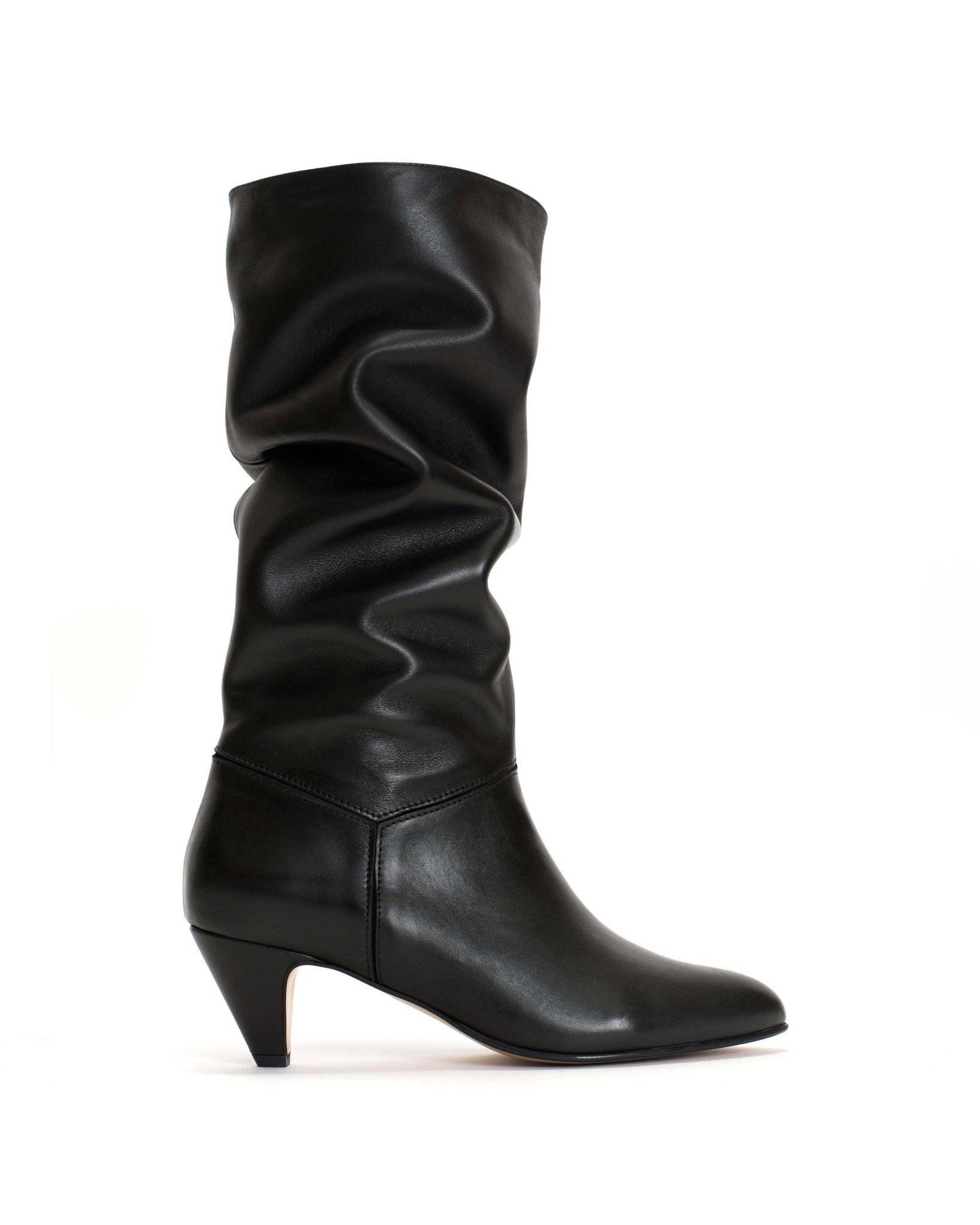 Jasmina 50 stiletto Soft calf & calf suede Black - Anonymous Copenhagen