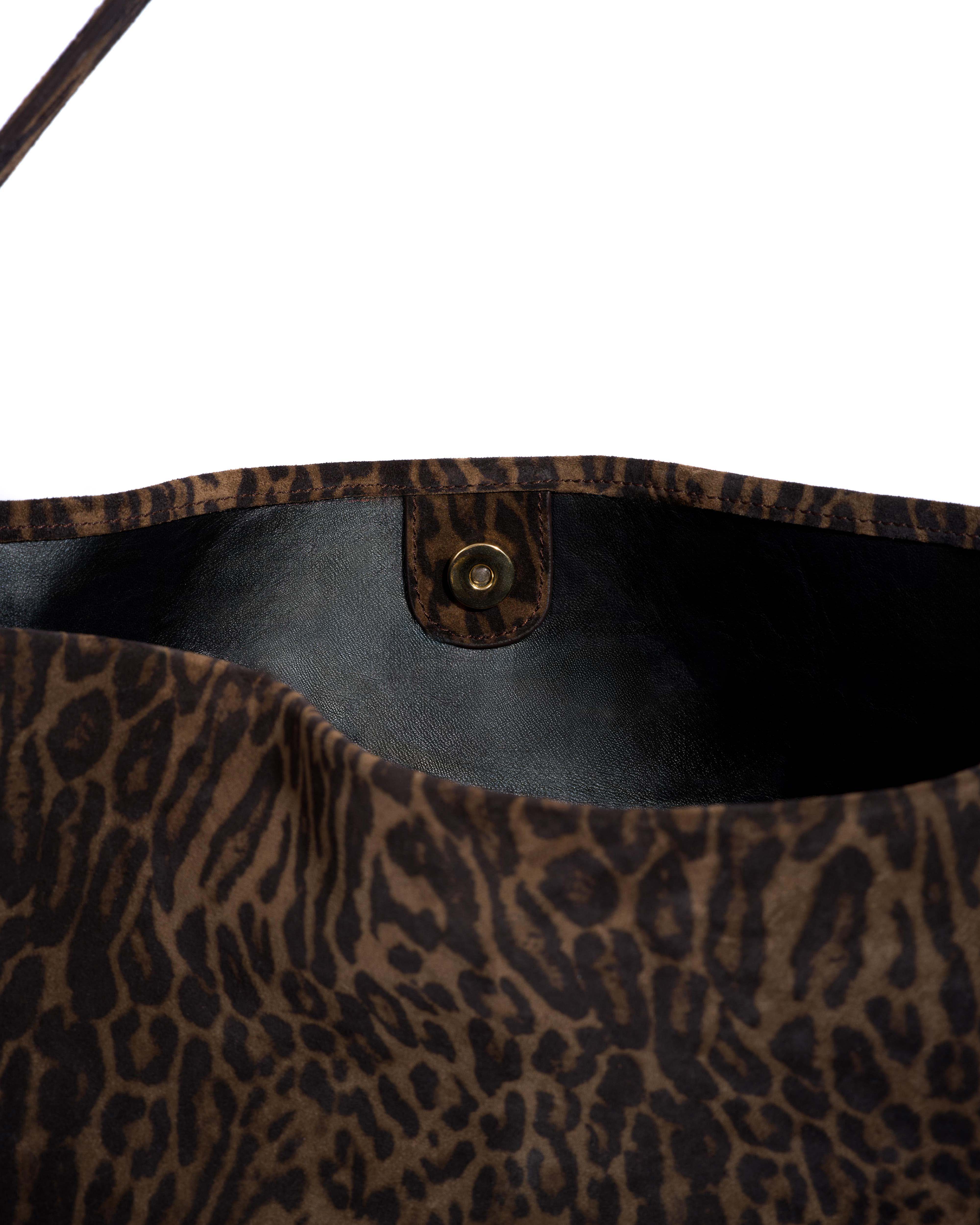 Versa everyday bag Calf suede print Jaguar