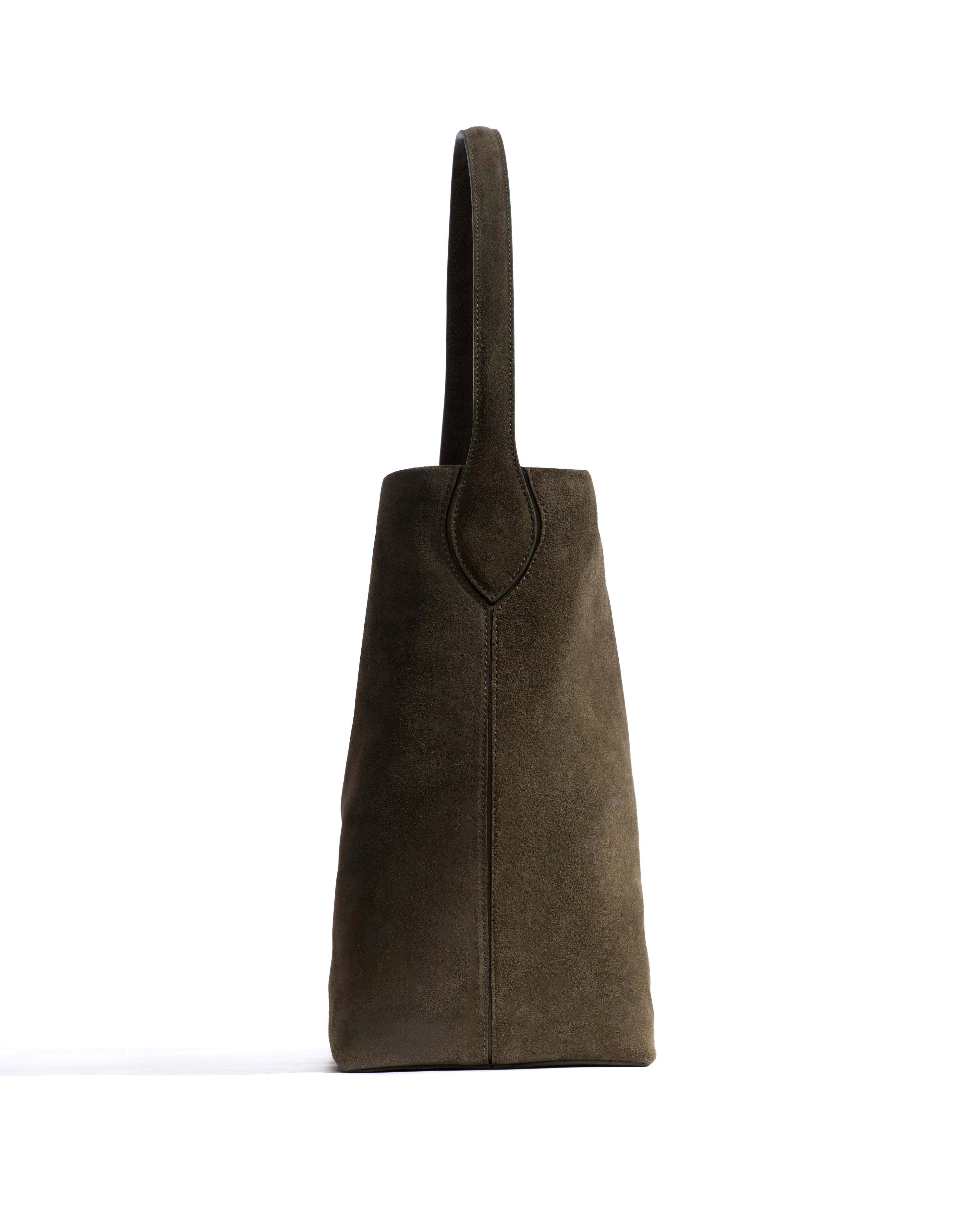 Versa everyday bag Calf suede Moss green