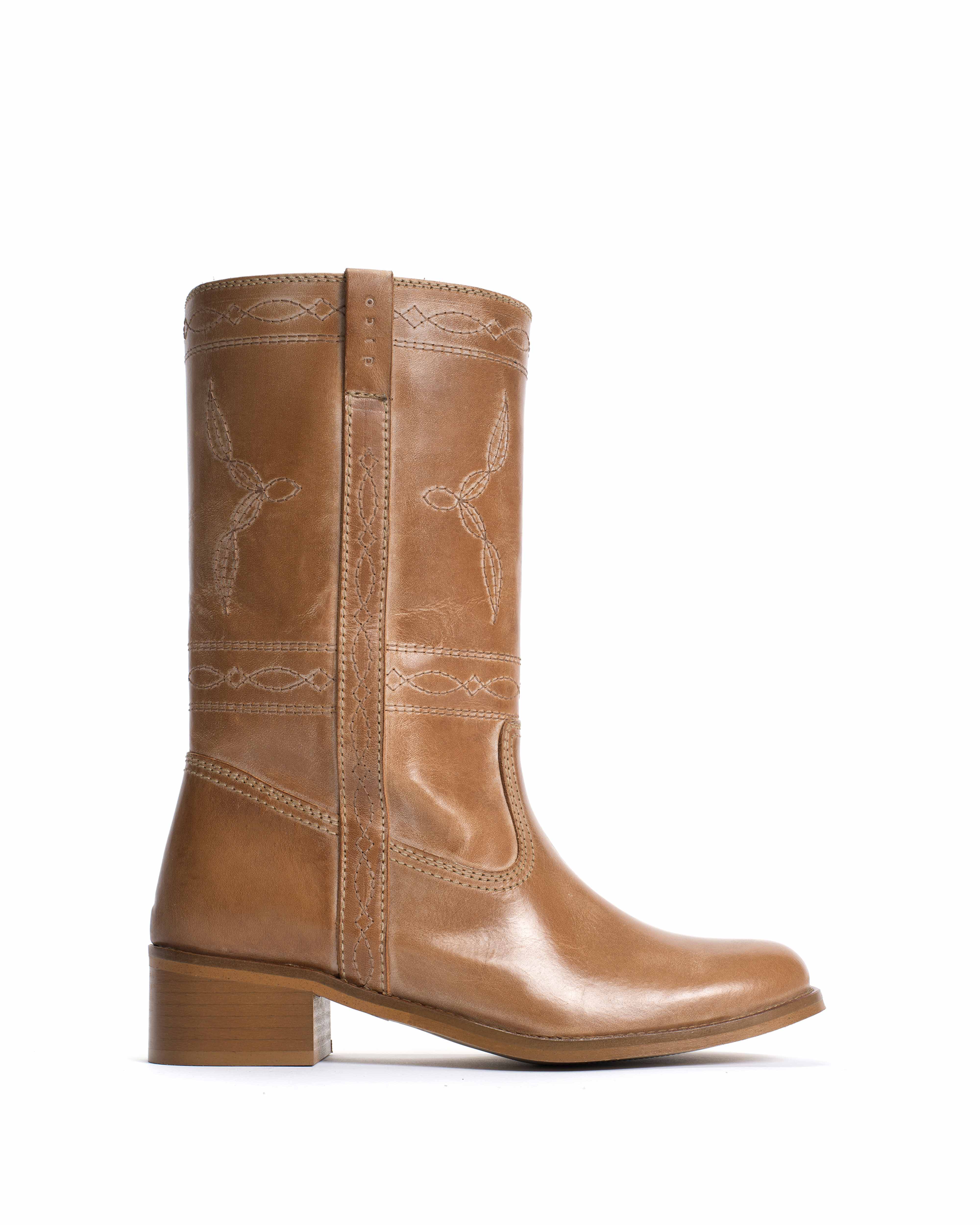 Dico Julia Western stitch Escovado Dark tan