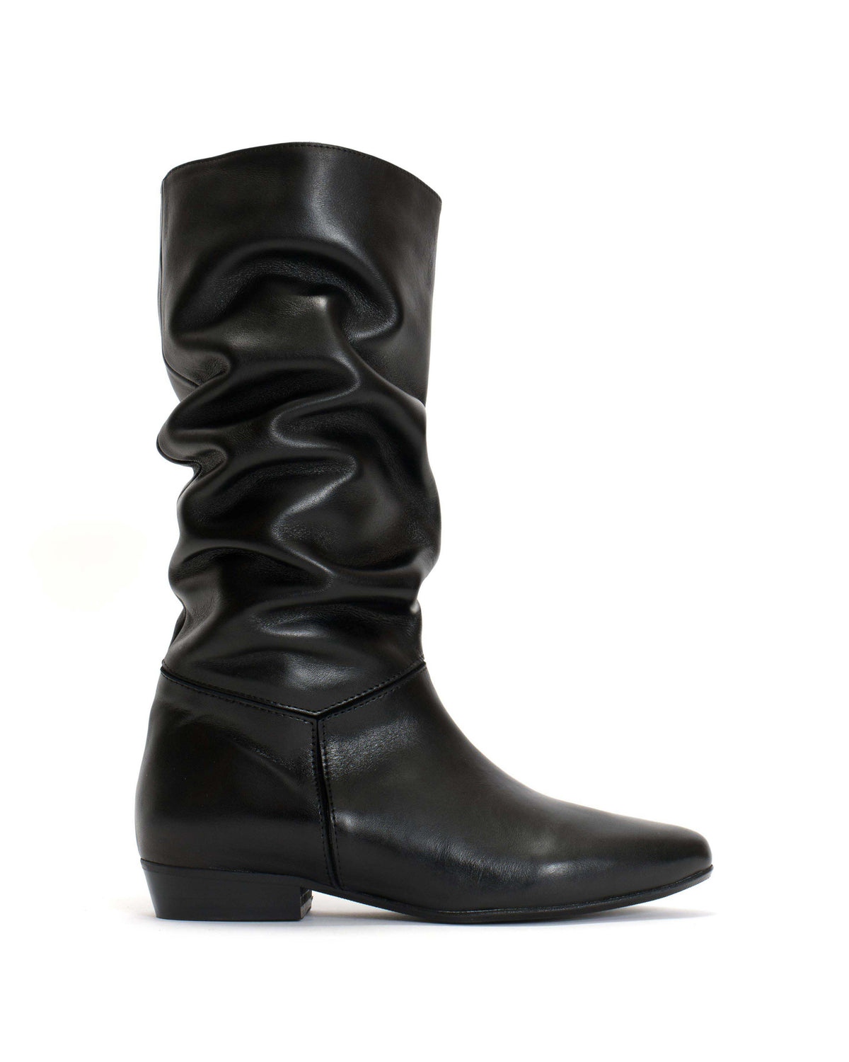 Jasmina 20 Soft calf & suede leather Black