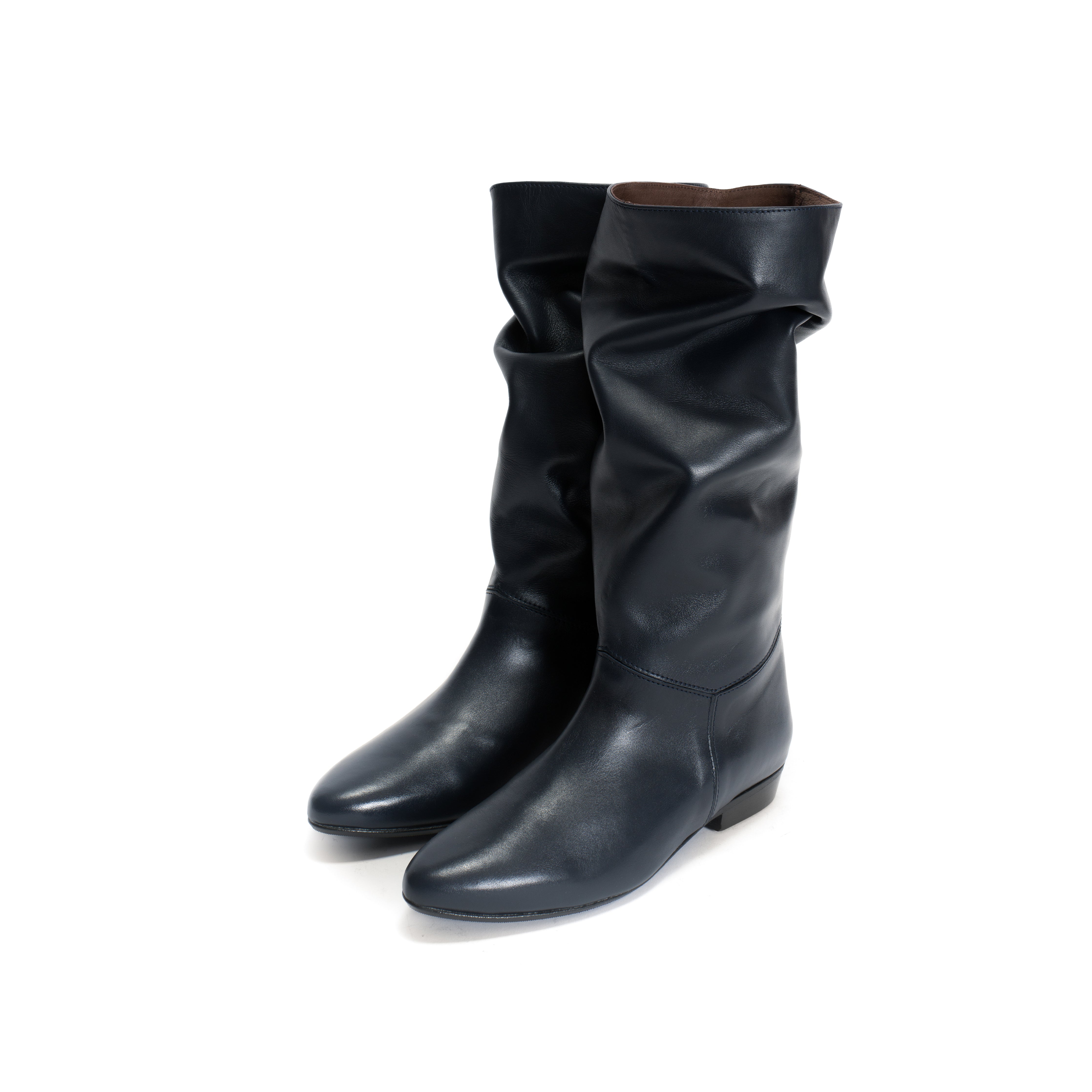 Jasmina 20 Soft calf & suede leather Dark blue