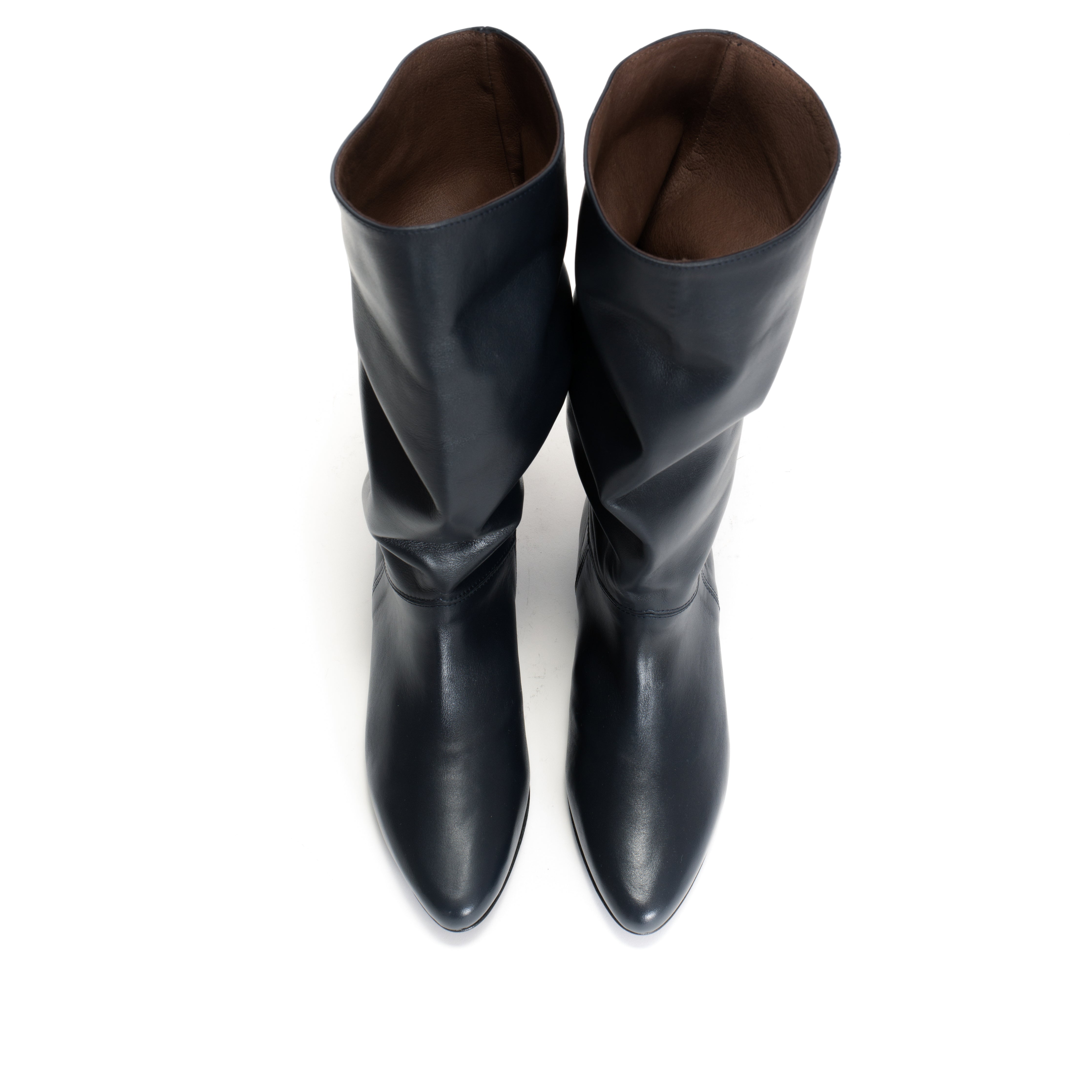 Jasmina 20 Soft calf & suede leather Dark blue