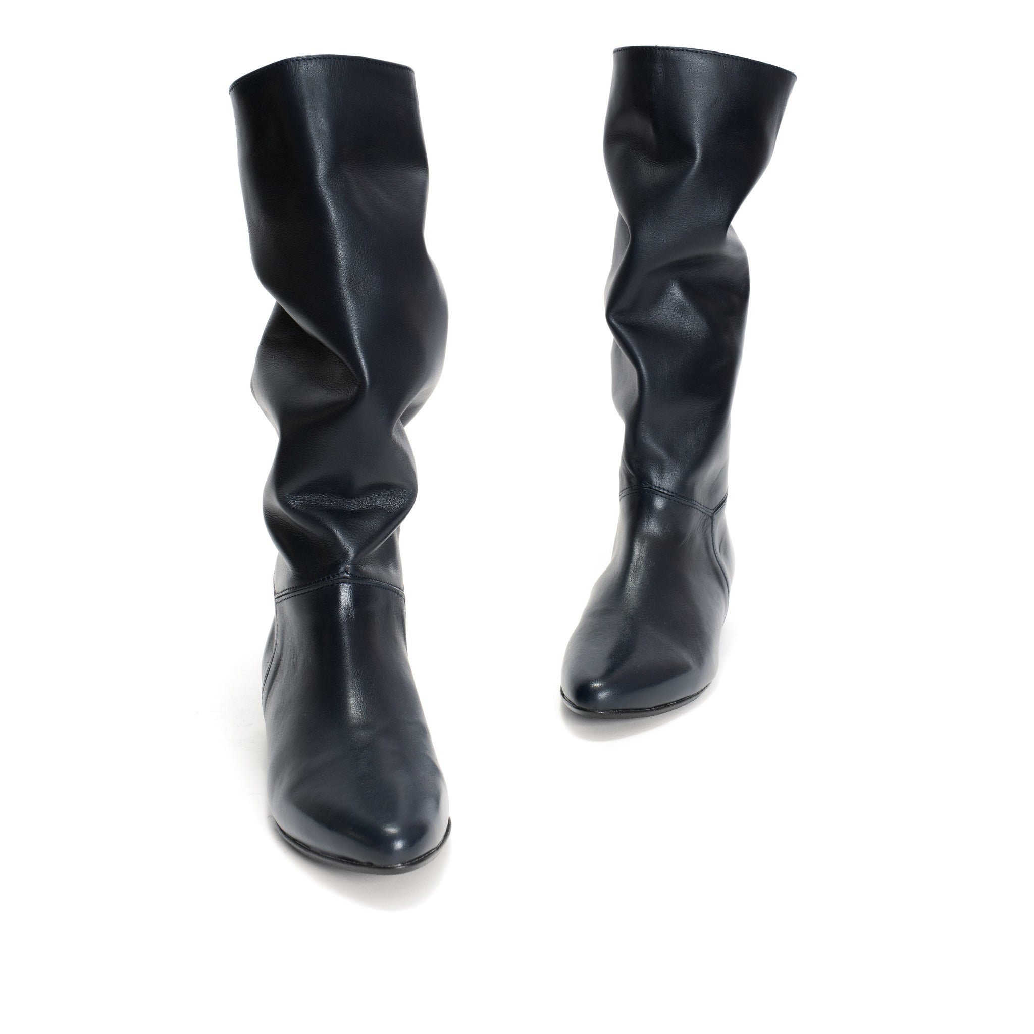 Jasmina 20 Soft calf & suede leather Dark blue