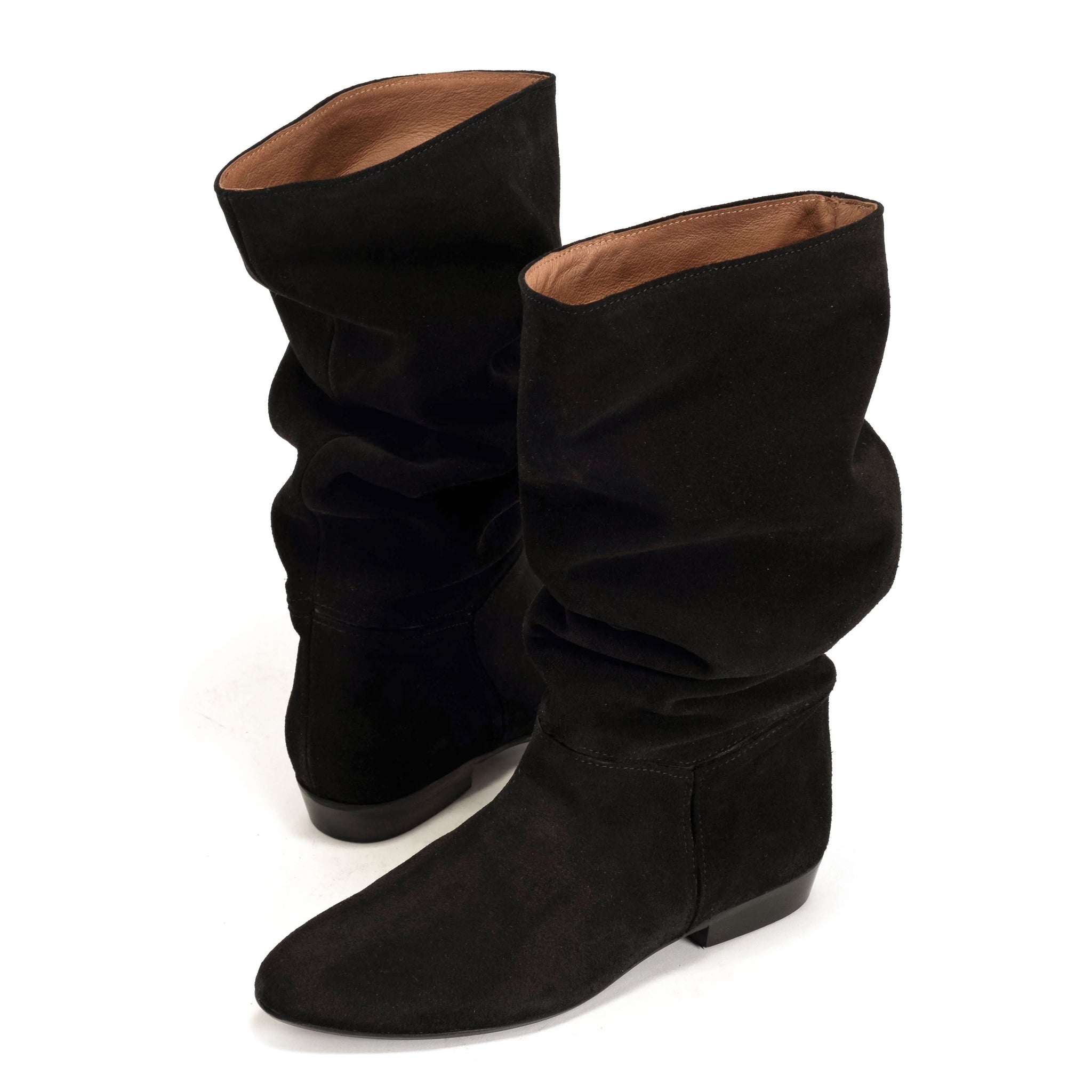 Jasmina 20 Calf suede & sleek leather Black - Anonymous Copenhagen