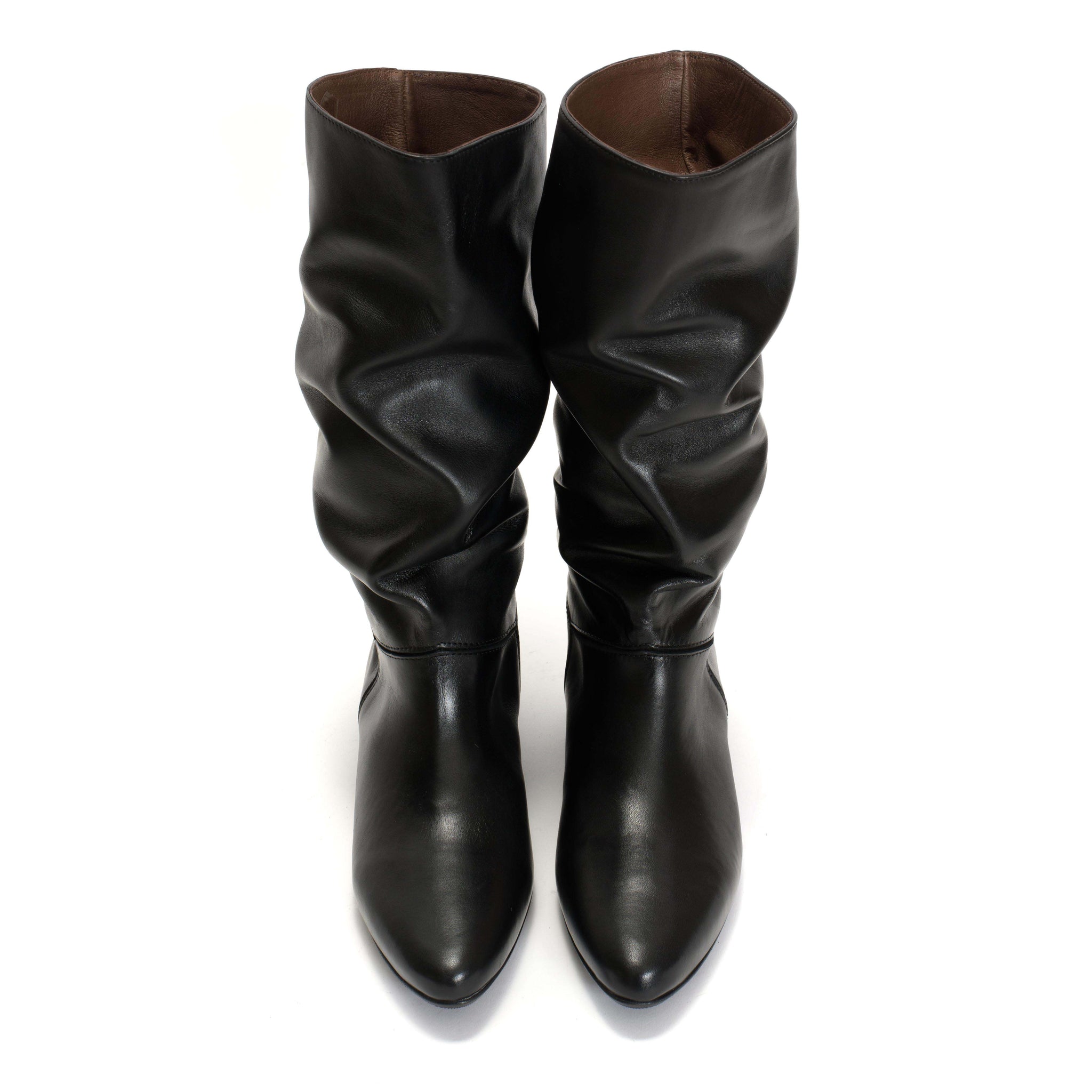 Jasmina 20 Soft calf & suede leather Black
